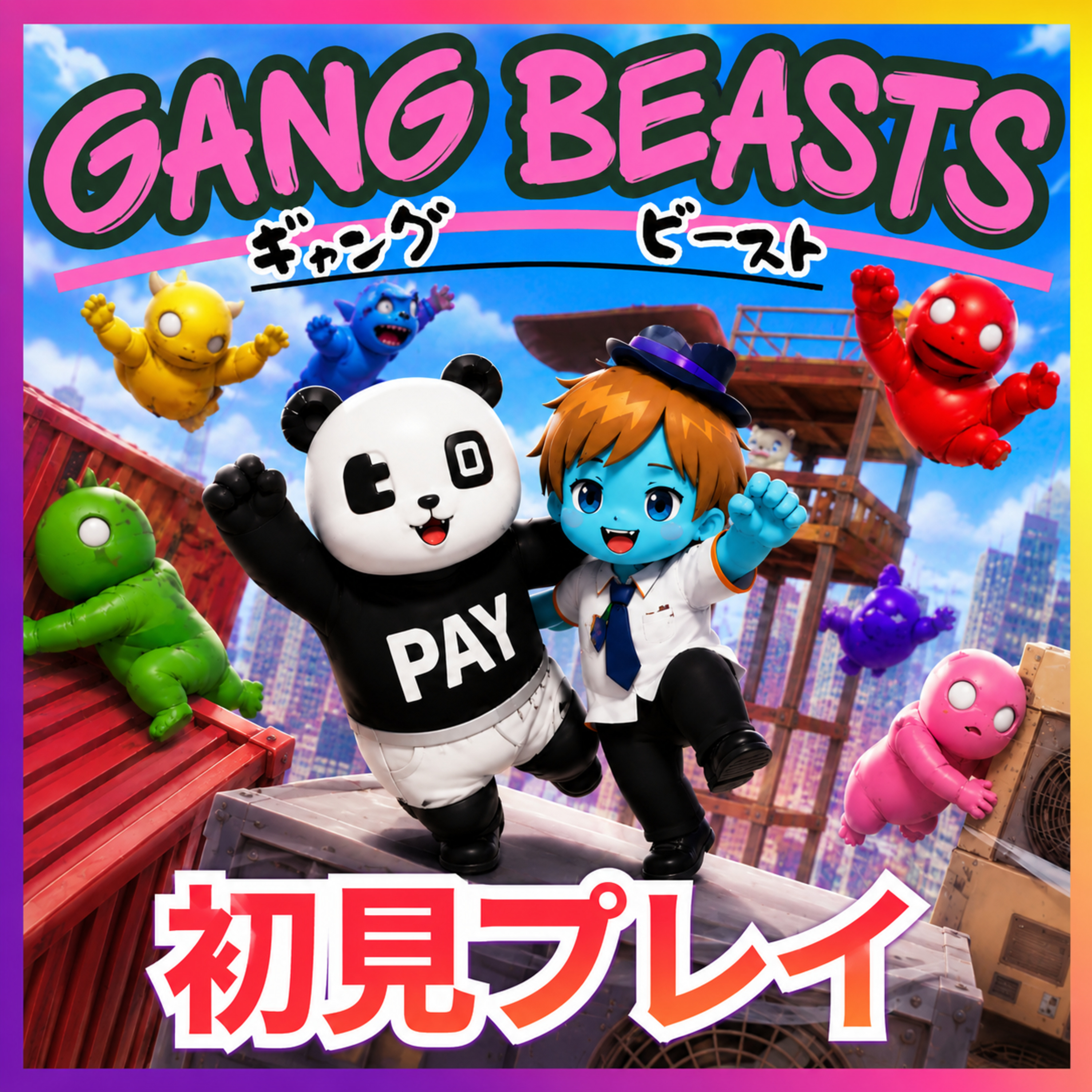 【バカゲー＃20】ついに乱闘か！サッカーでキレまくるひろりんを返り討ち！│GANG BEASTS episode artwork