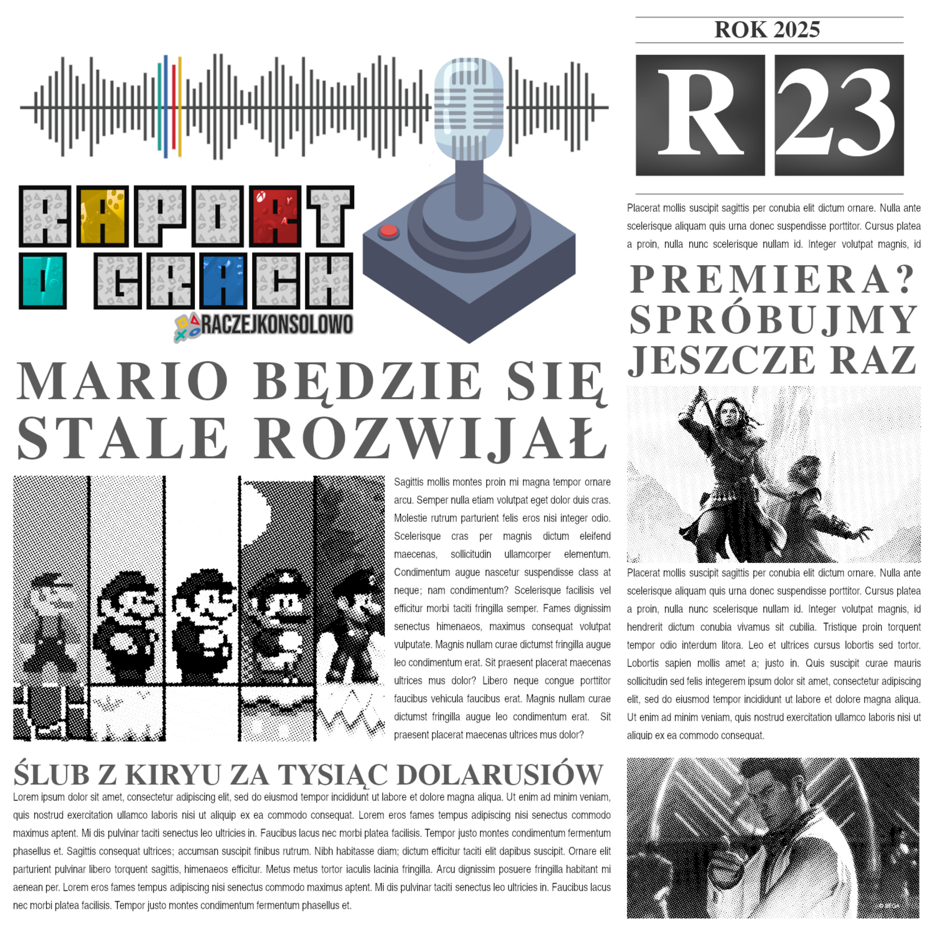25R23 - Ślub z Kiryu za tysiąc dolarusiów | Mario będzie się stale rozwijał episode artwork