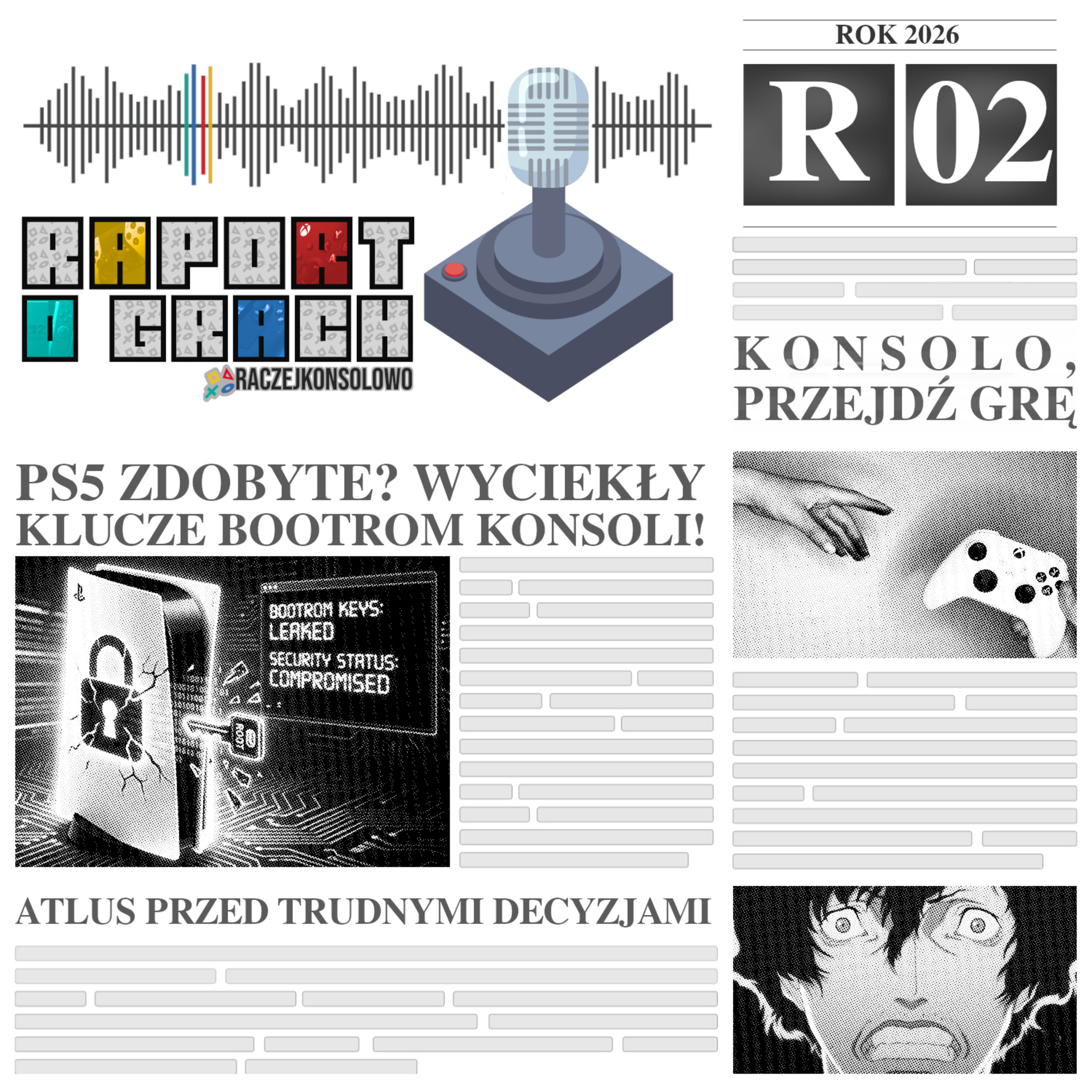 26R02 - PS5 zdobyte? Wyciekły klucze BootROM konsoli! | Atlus przed trudnymi decyzjami episode artwork