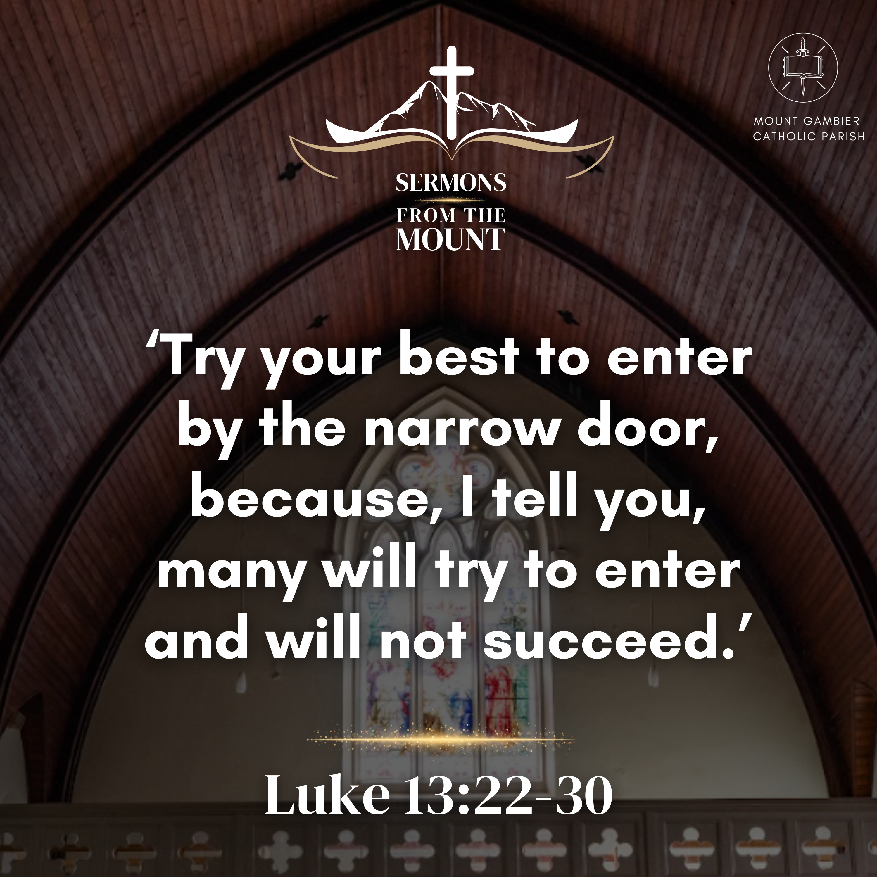 Gospel 23-24 August 2025 - 21st Sunday of Ordinary Time, Yr C. episode artwork