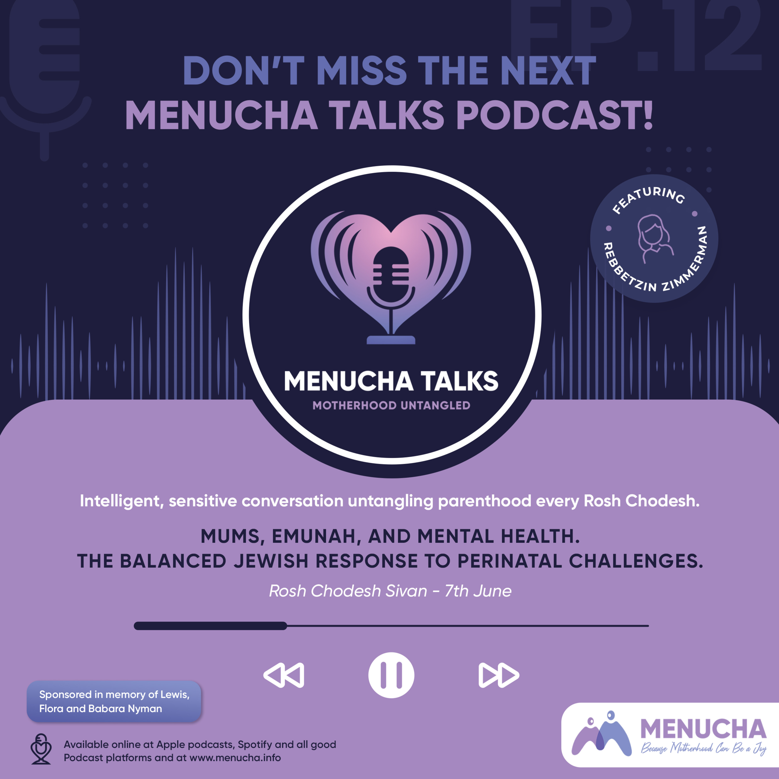 Mums, Emunah, and Mental Health episode artwork