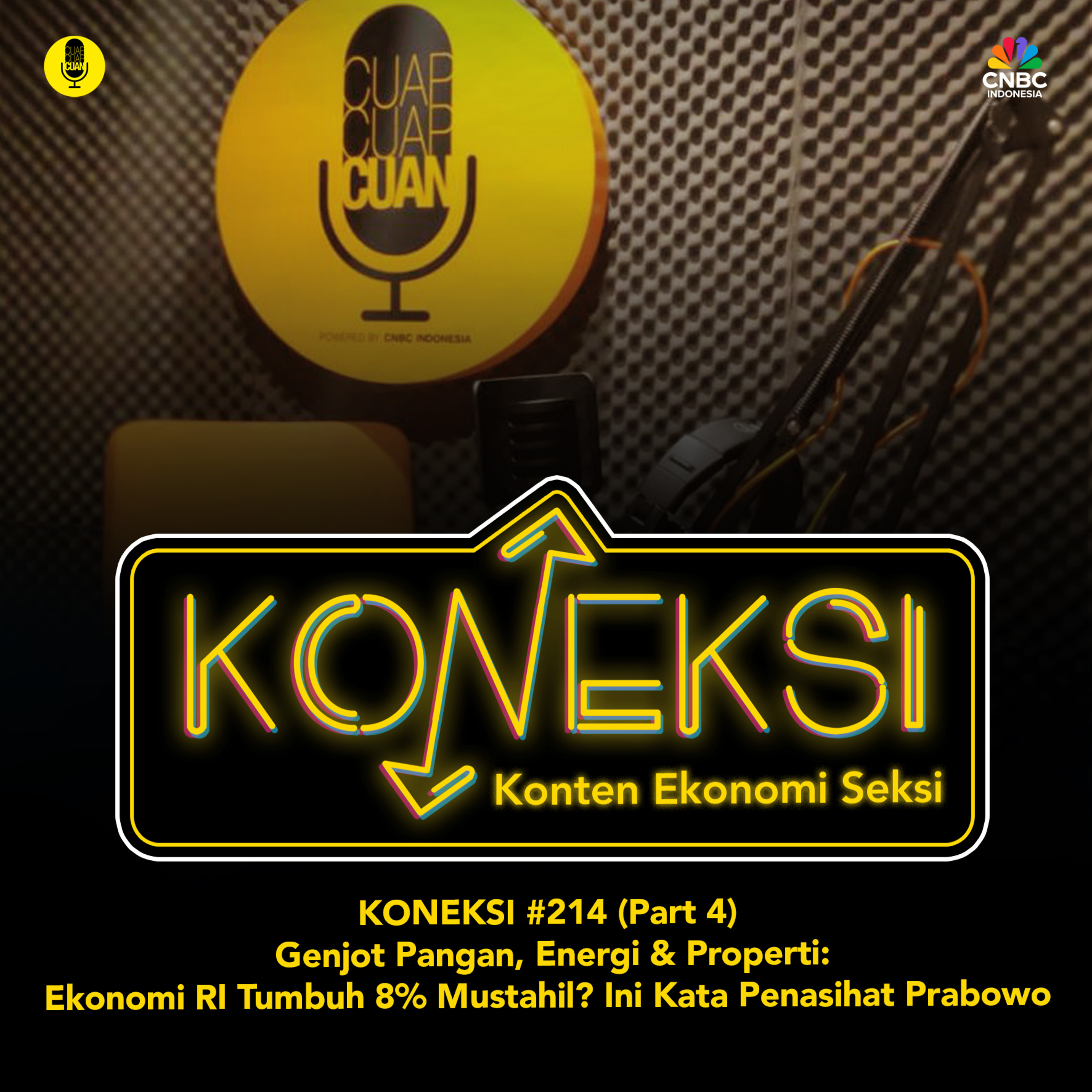 KONEKSI #214 (Part 4) Genjot Pangan, Energi & Properti: Ekonomi RI Tumbuh 8% Mustahil? Ini Kata Penasihat Prabowo episode artwork