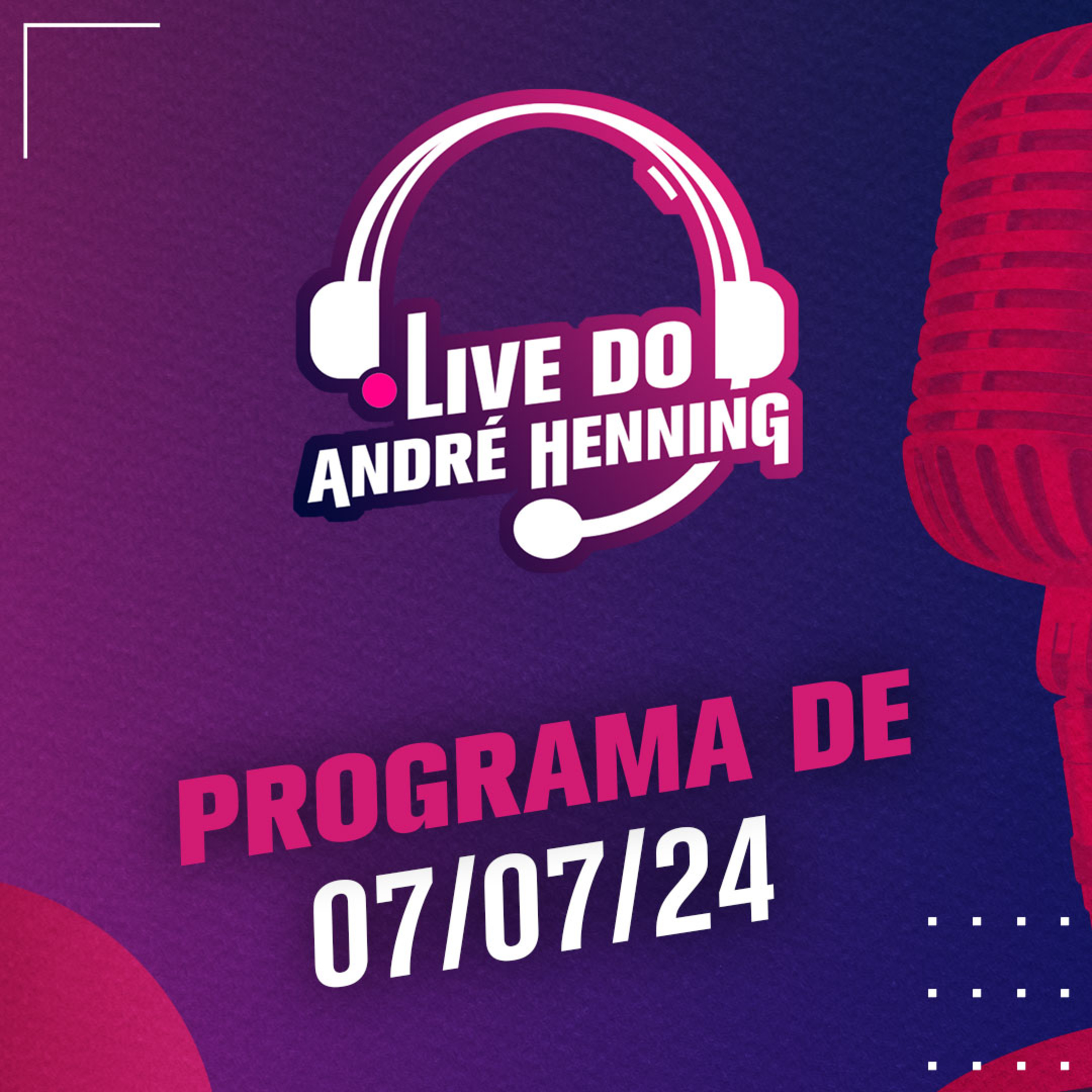 BRASIL ELIMINADO; DORIVAL É O PRINCIPAL CULPADO?; FALTA ELENCO PRA SELEÇÃO? - LIVE DO ANDRÉ HENNING episode artwork