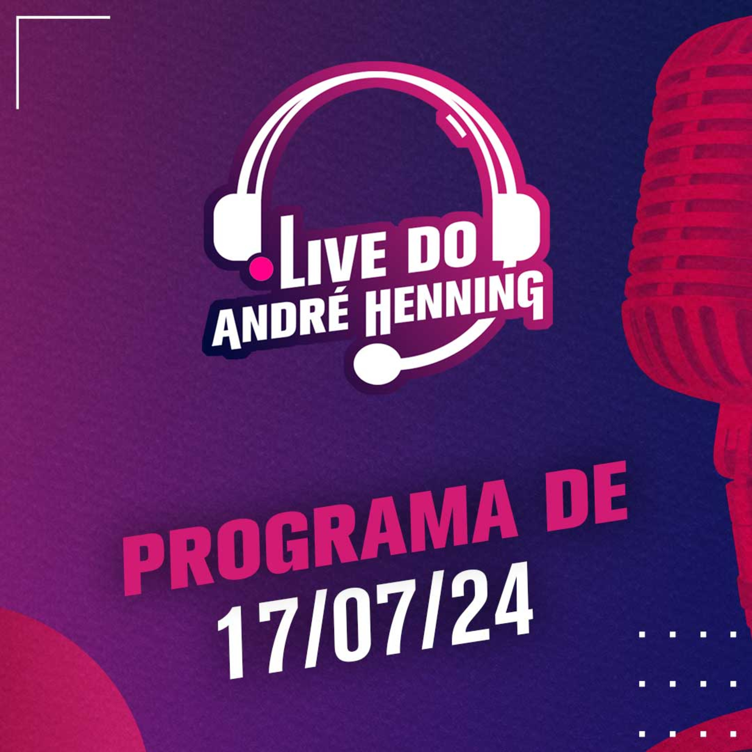 CORINTHIANS VENCE DE VIRADA; BOTAFOGO X PALMEIRAS; 30 ANOS DO TETRA; MBAPPÉ E MAIS - LIVE DO ANDRÉ episode artwork