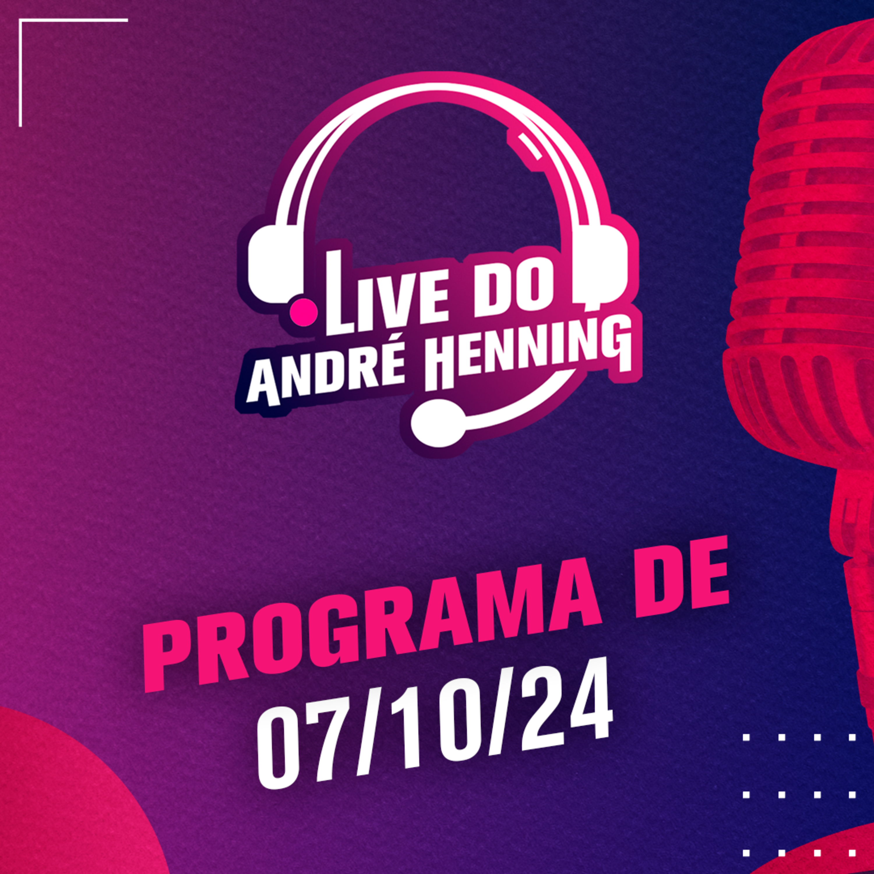 BOTAFOGO ABRE 3 NA PONTA; CORINTHIANS SEGUE NO Z-4; 5 CORTES NA SELEÇÃO E MUITO MAIS | LIVE DO ANDRÉ episode artwork
