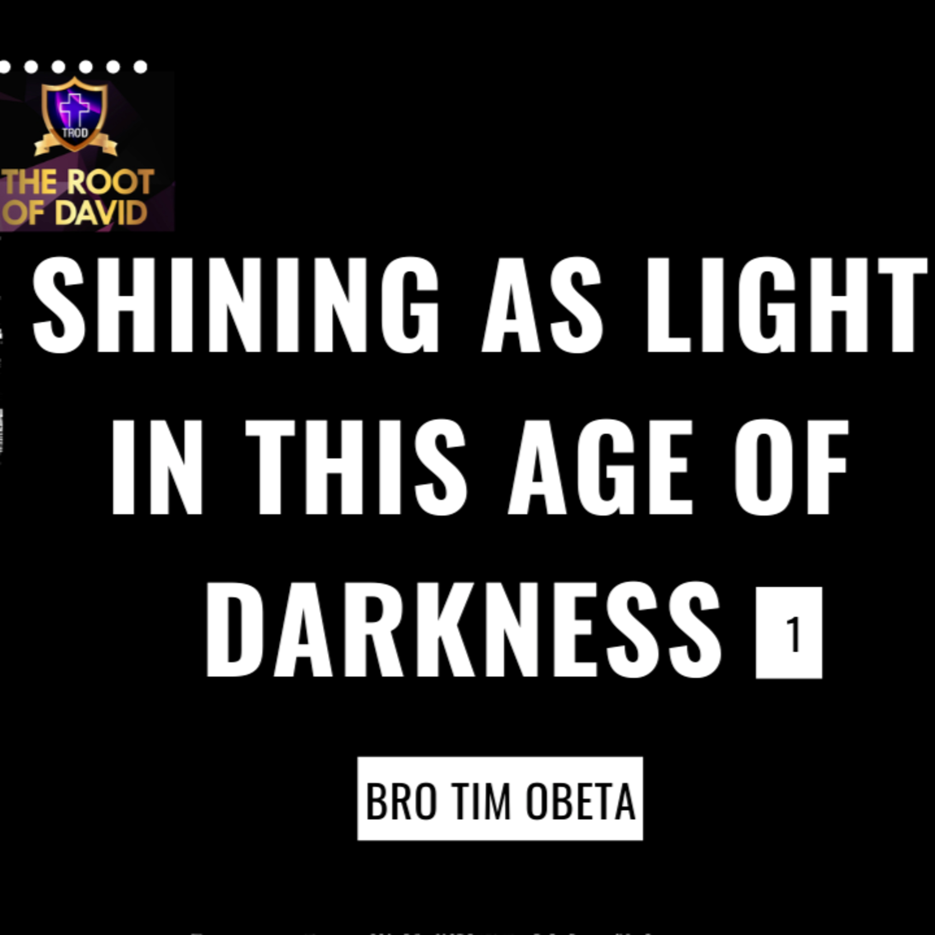 Shining As Light In This Age Of darkness - 1 - Bro. Tim Obeta episode artwork