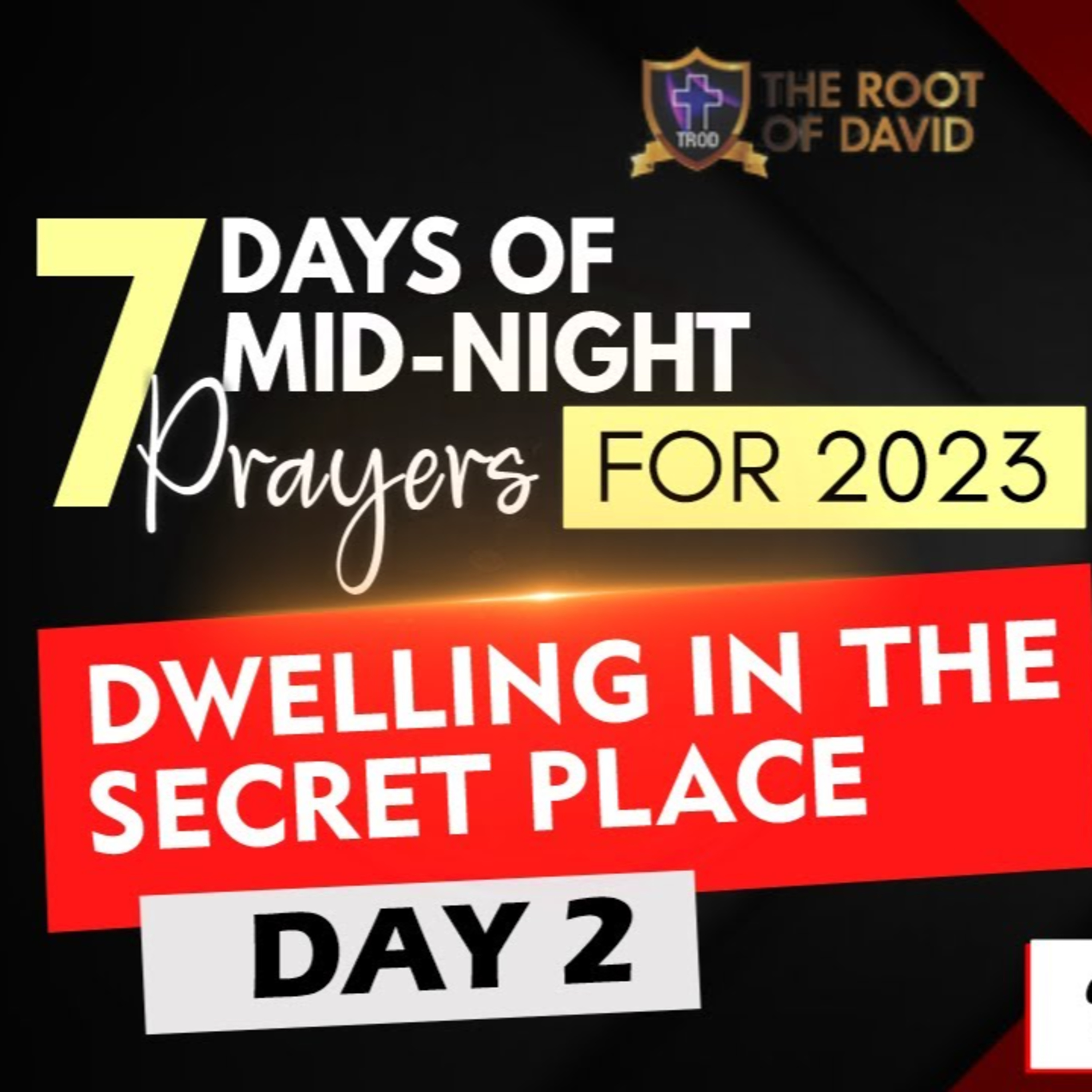 DAY TWO: 7 Days of Mid-Night Prayers into 2023 - DWELLING IN THE SECRET PLACE episode artwork