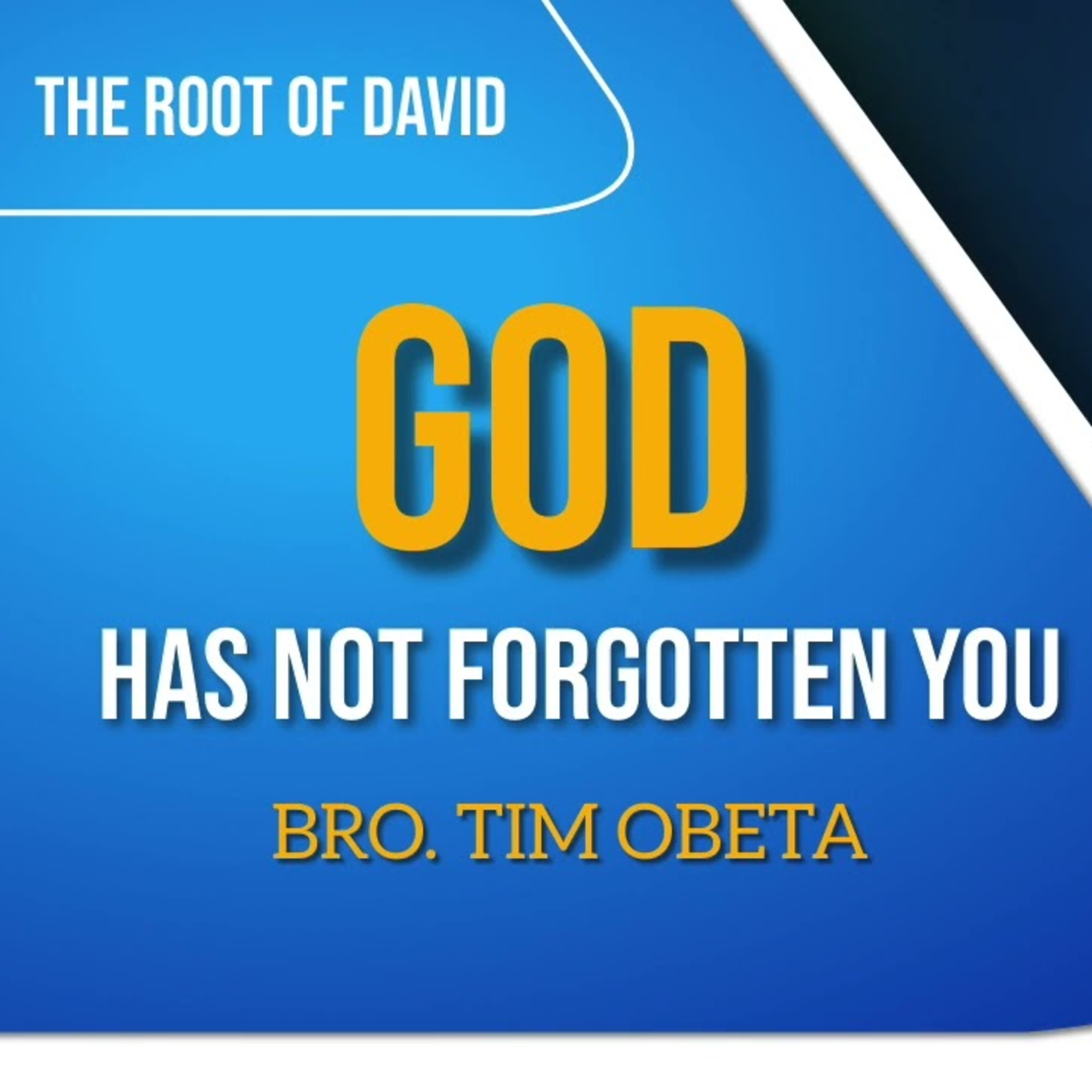 GOD HAS NOT FORGOTTEN YOU - BRO. TIM OBETA  episode artwork