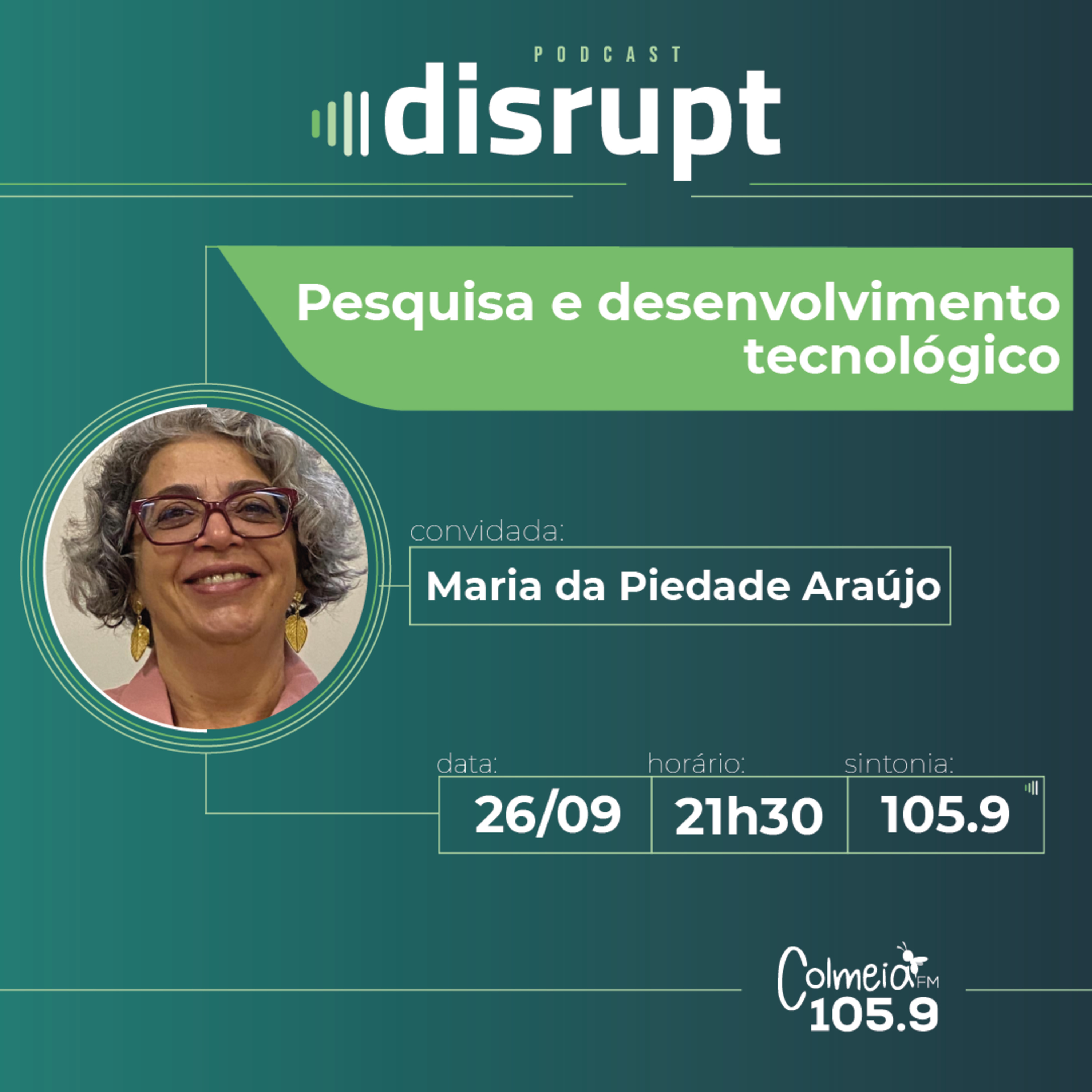 EP. 28 - Pesquisa e desenvolvimento tecnológico | Maria da Piedade Araújo episode artwork