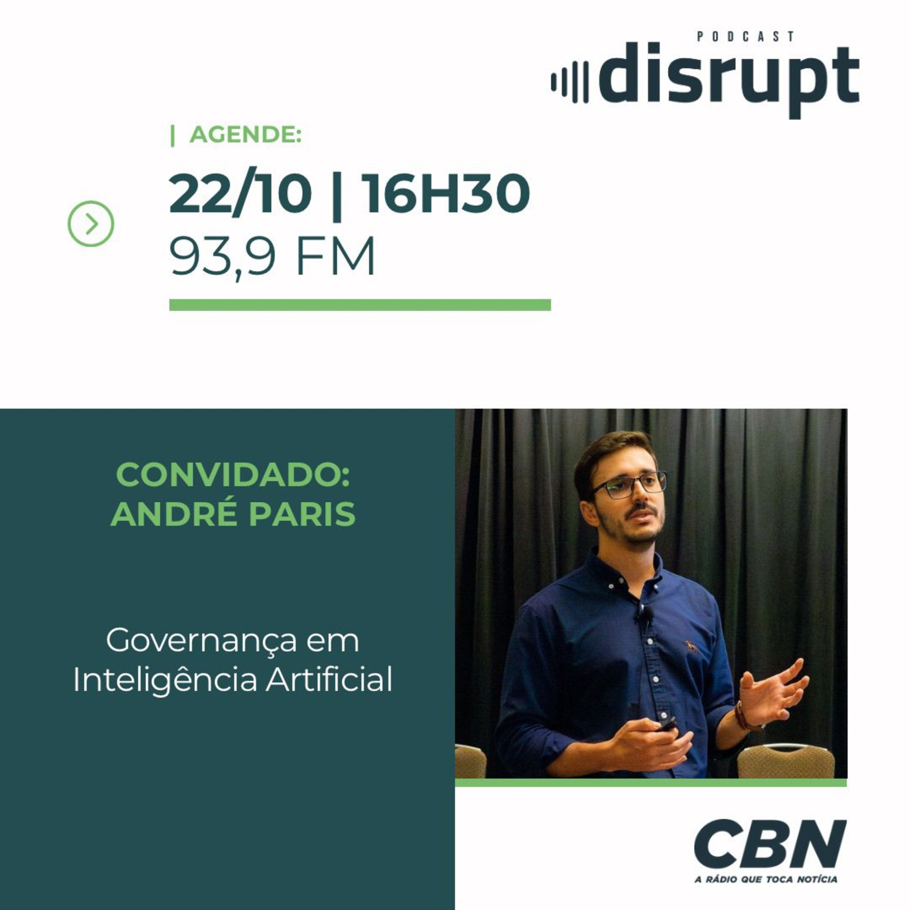 EP. 67 - Governança em inteligência artificial | André Paris episode artwork