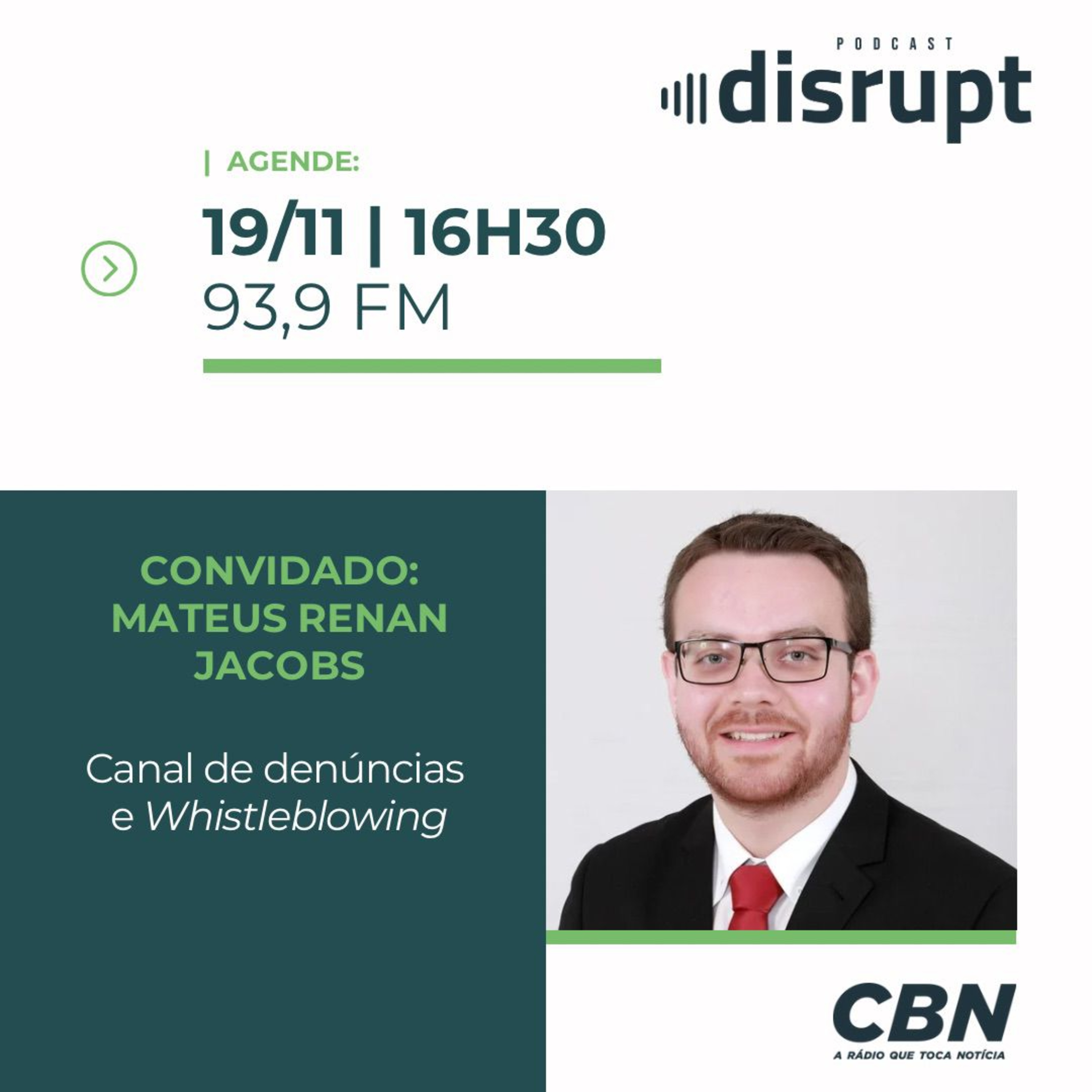 EP. 71 - Canal de denúncias e whistleblowing | Mateus Renan Jacobs episode artwork