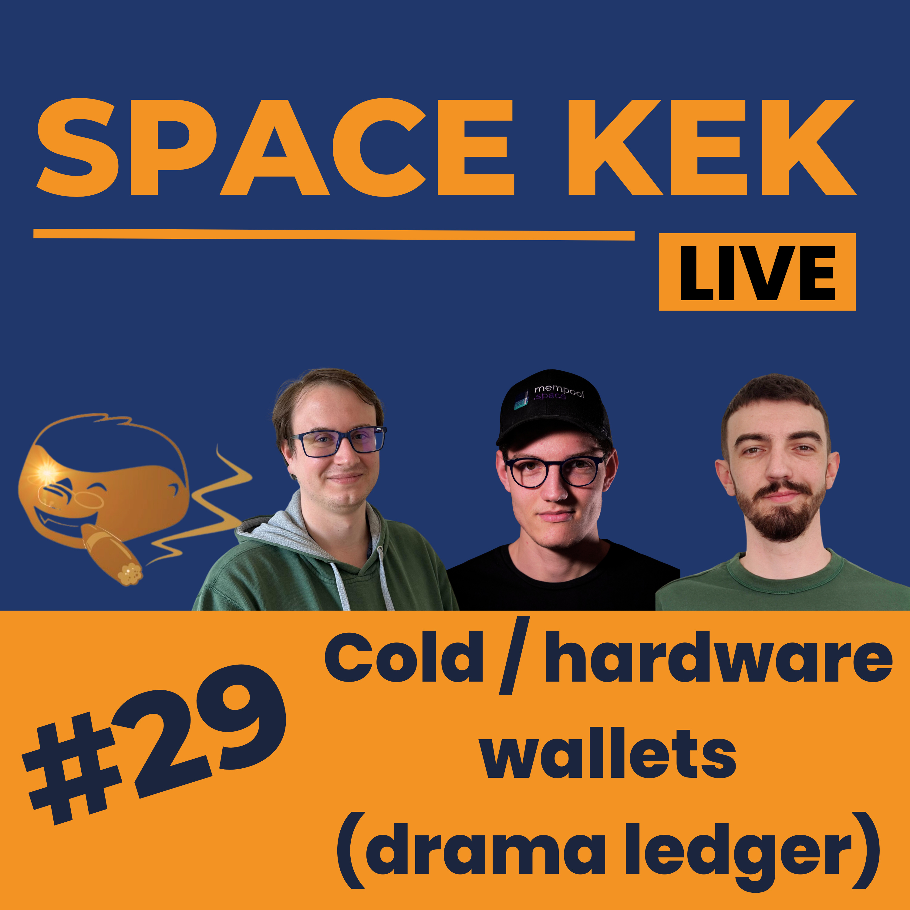 SpaceKek #29 - Cold / hardware wallets episode artwork
