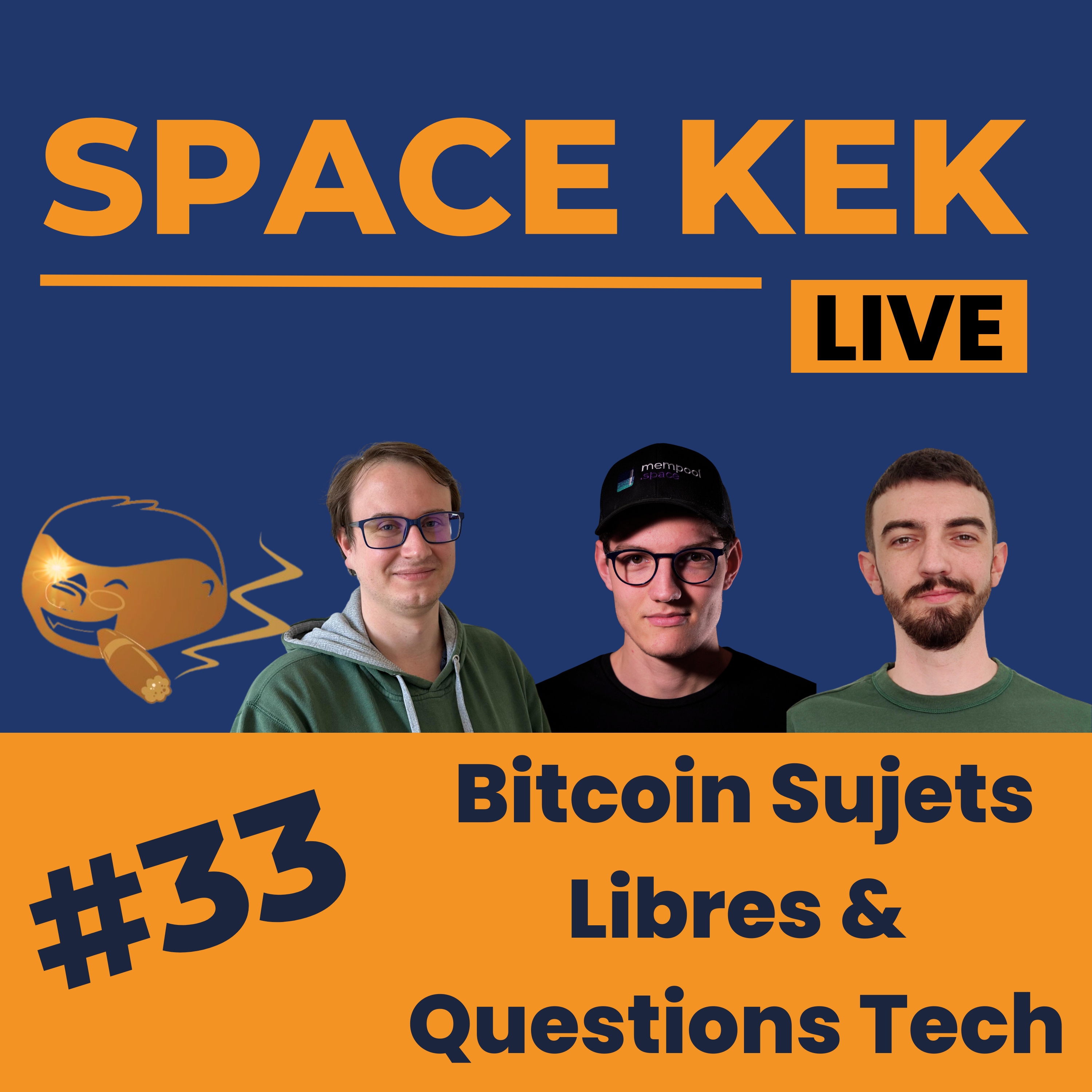 Space Kek #33 - Bitcoin Sujets Libres & Questions Tech episode artwork
