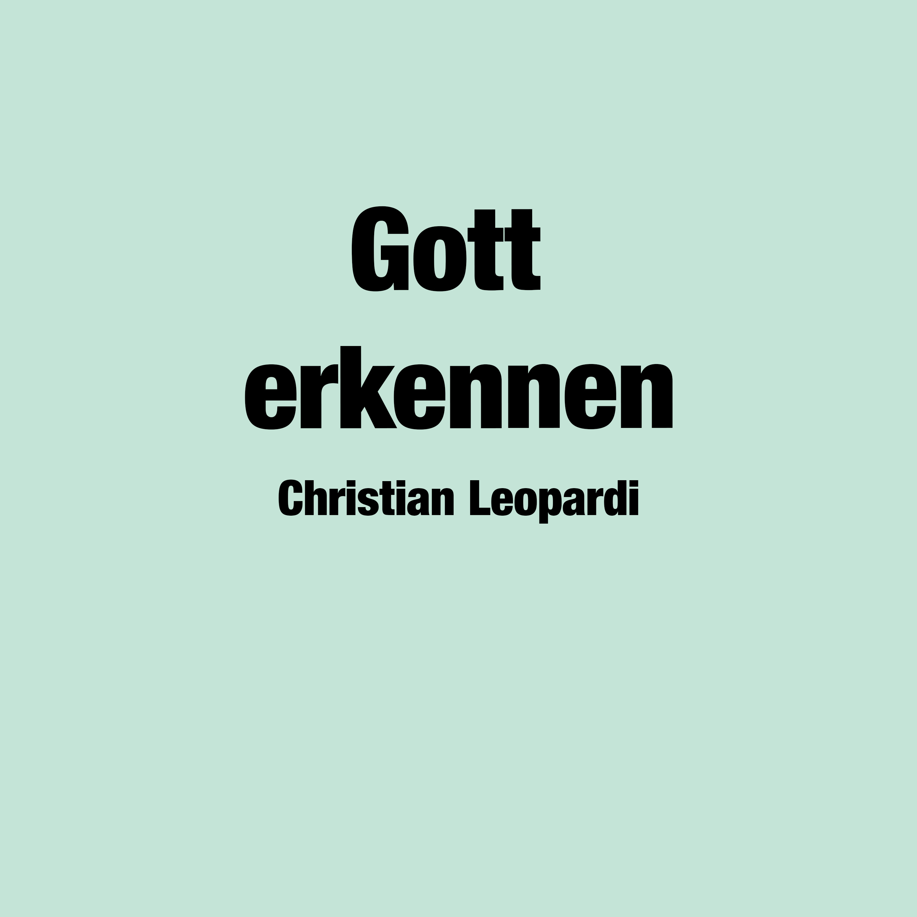 Predigt vom 15.12.2024 | Gott erkennen – Christian Leopardi