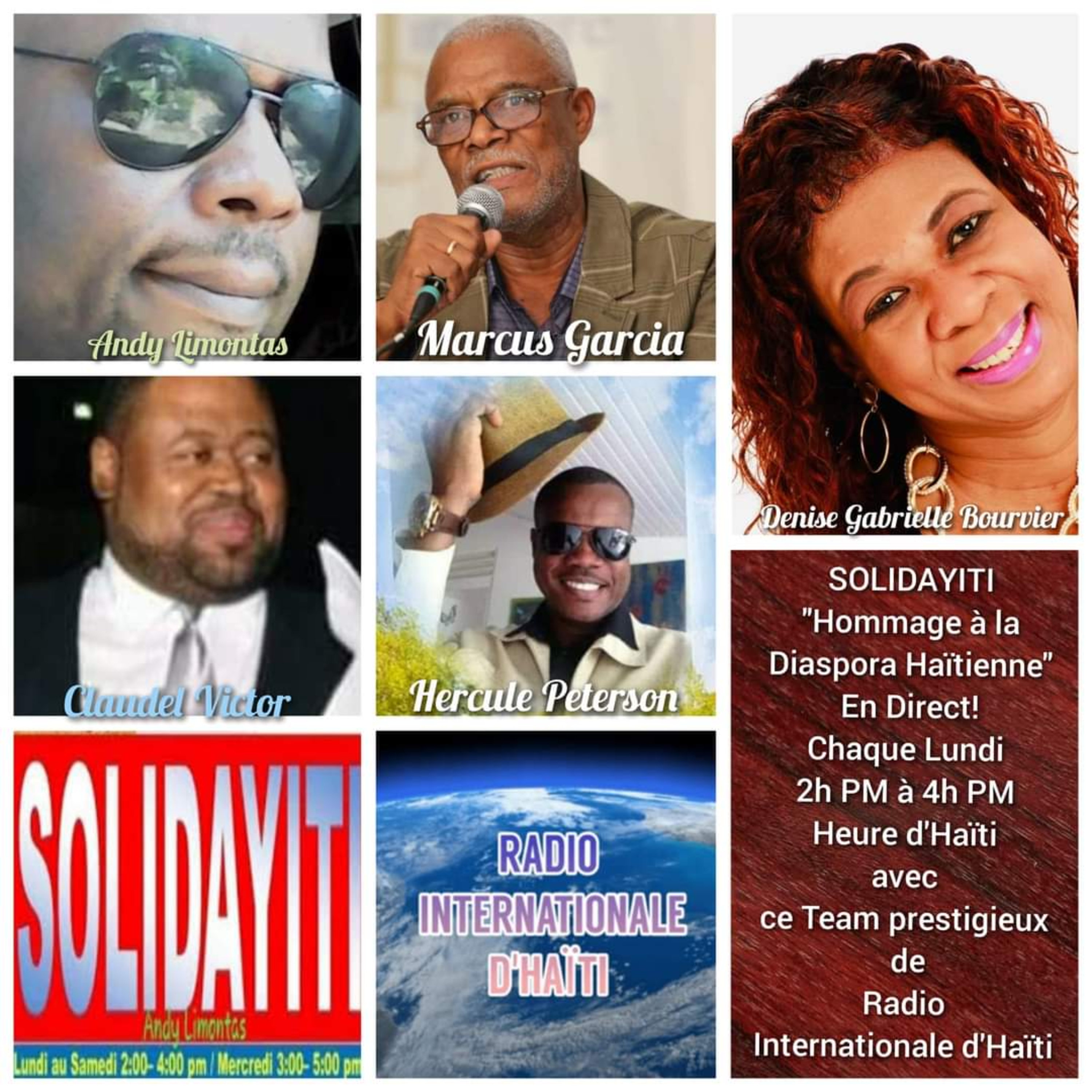 SOLIDAYITI - 'METEO-HAITI avec CHRISNETTE ST-GEORGES - 'JOU SA NAN LISTWA' avec CLAUDEL VICTOR - DGB SHOW DENISE GABRIELLE BOURVIER - HERCULE PETERSON - MARCUS GARCIA - LUNDI 31 JUILLET 2023