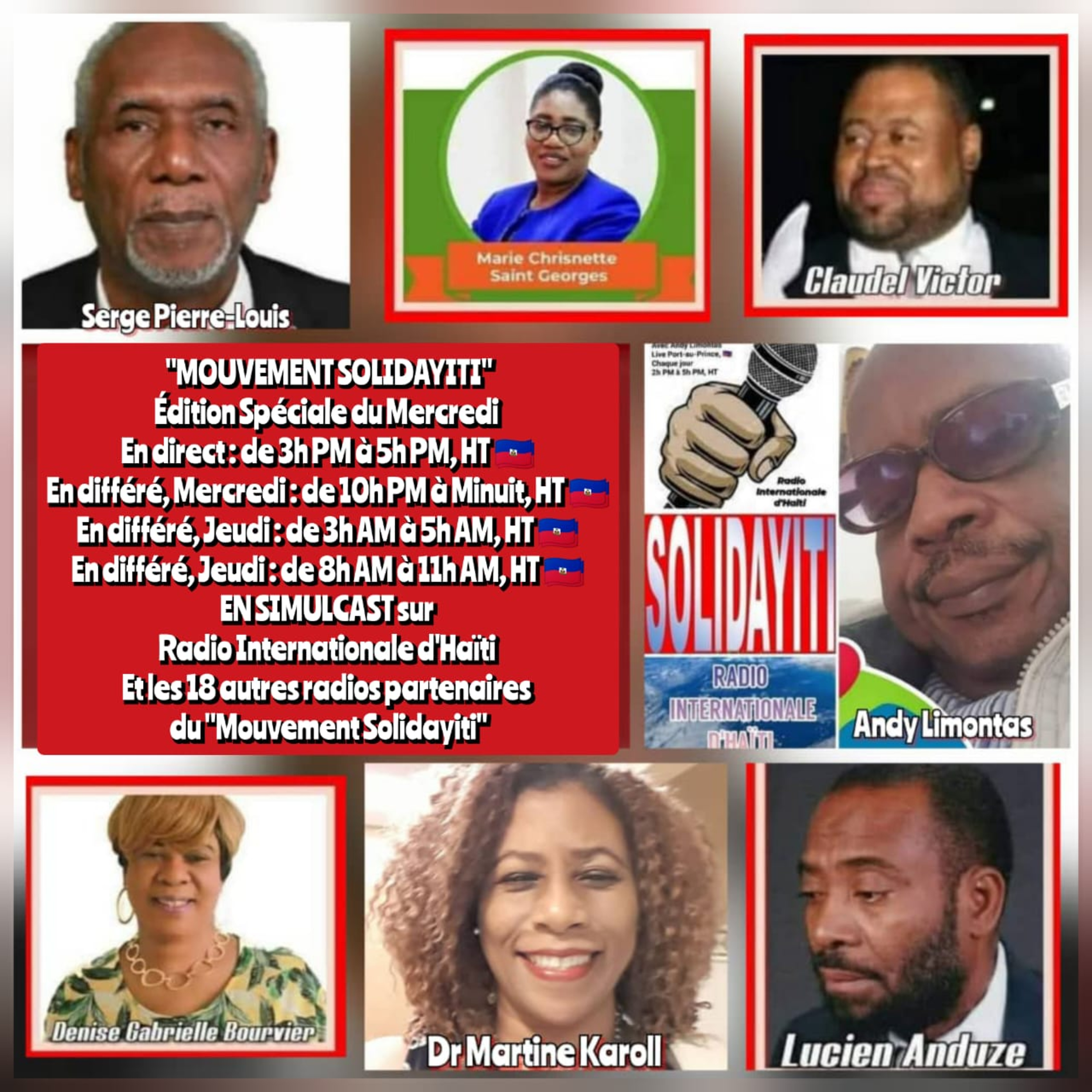 SOLIDAYITI - ANDY LIMONTAS - CHRISNETTE ST-GEORGES - Claudel Victor – DENISE GABRIELLE BOURVIER - S.P.L. - LUCIEN ANDUZE - MERCREDI 19 NOVEMBRE 2025 episode artwork