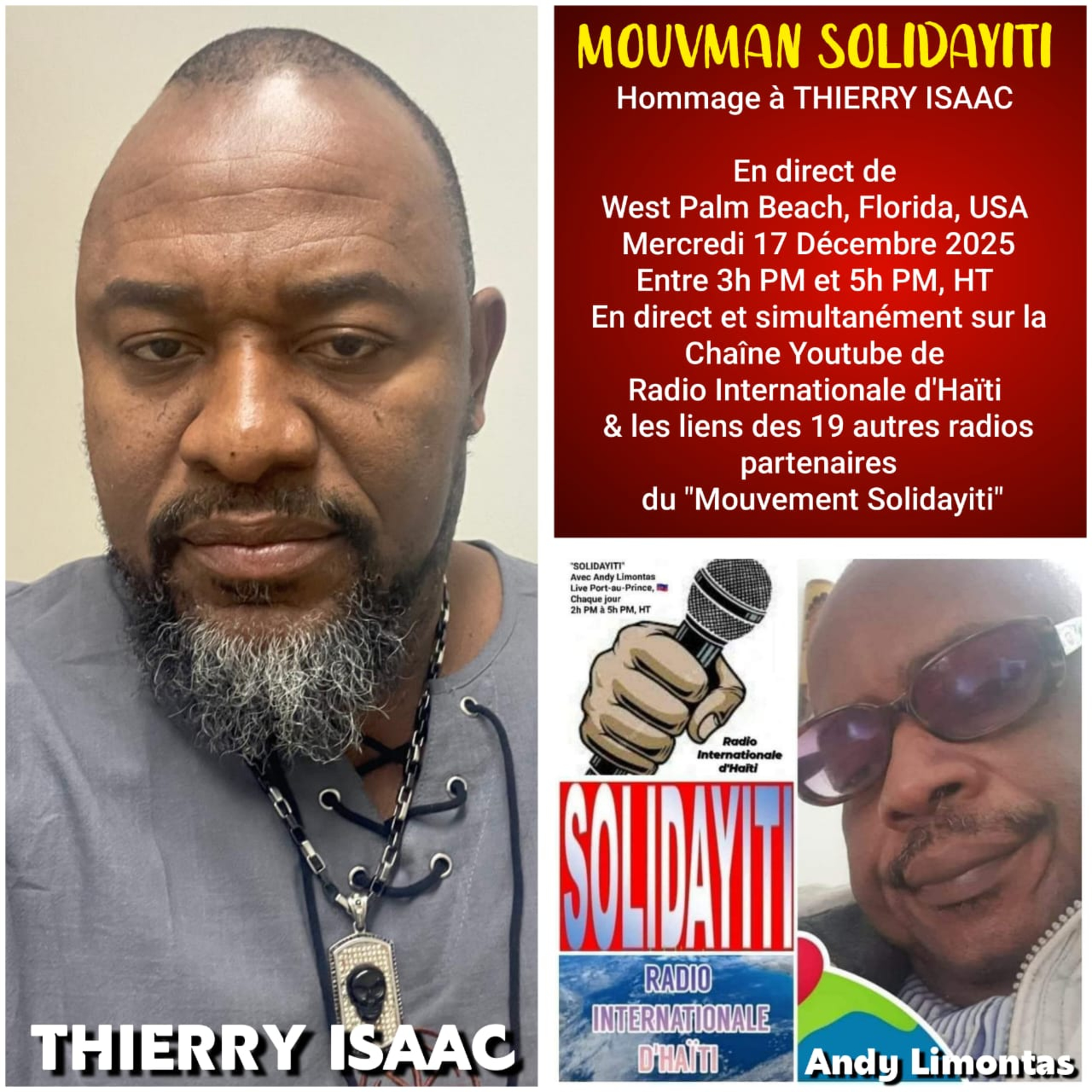 INTERVIEW-HOMMAGE DE THIERRY ISAAC - MERCREDI 17 DECEMBRE 2025 episode artwork