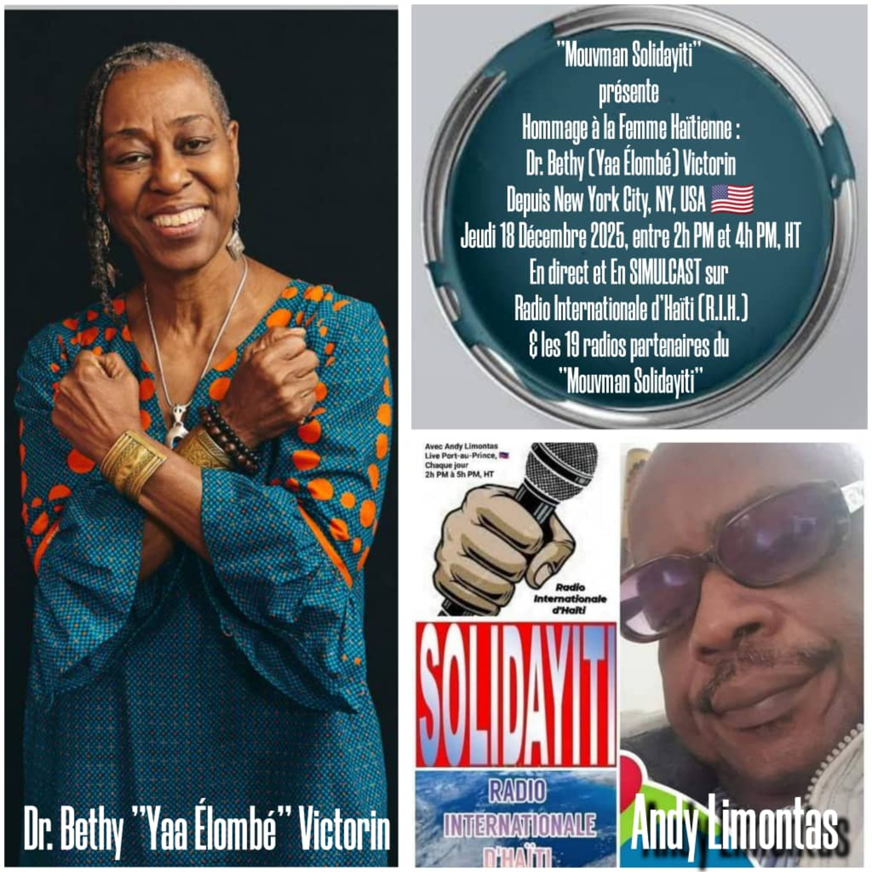 INTERVIEW-HOMMAGE DE Dr BETHY VICTORIN aka Dr YAA ELOMBE MAMBO MAKOUT - JEUDI 18 DECEMBRE 2025 episode artwork