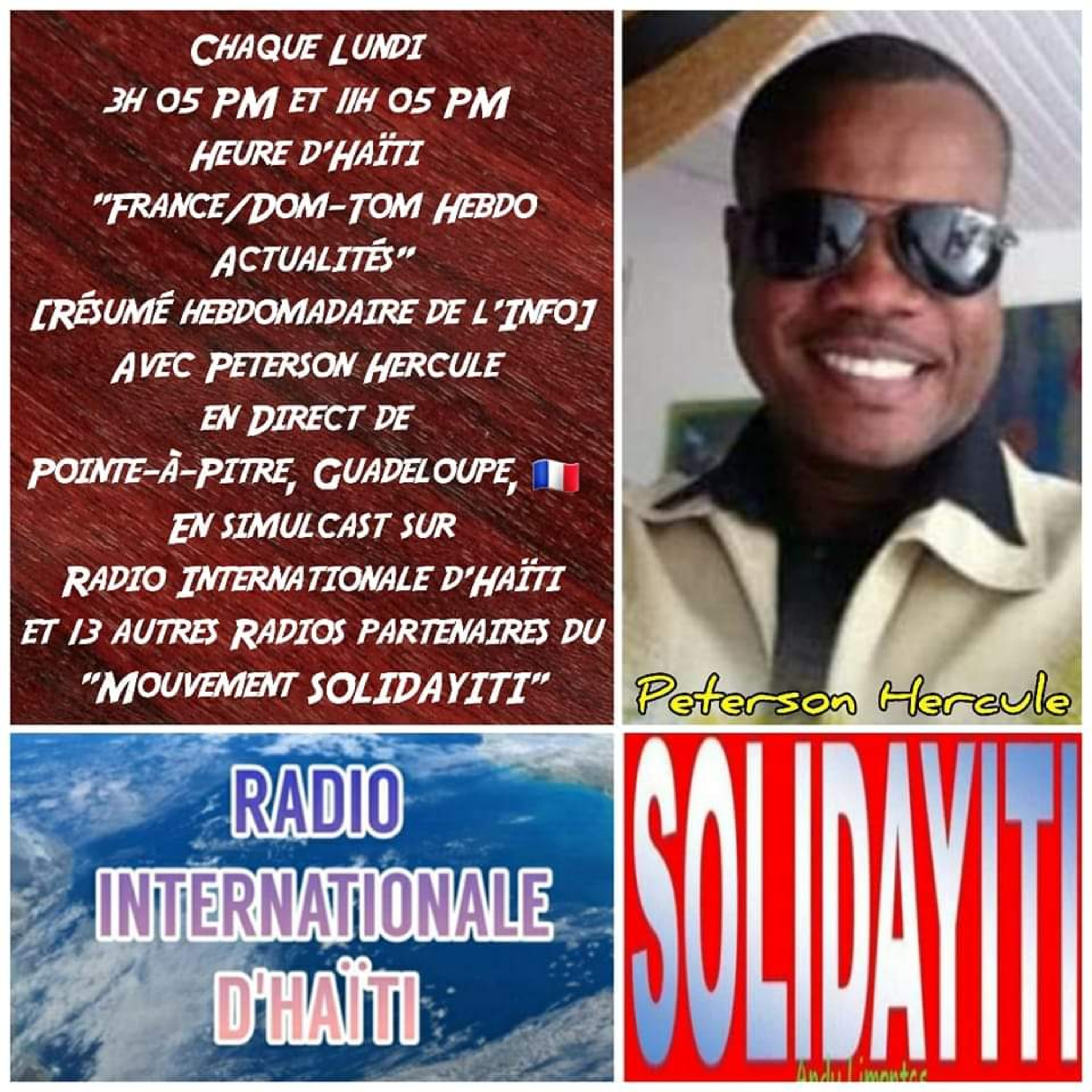 SOLIDAYITI – ANDY LIMONTAS – SPECIALE France DOM-TOM HEBDO ACTUALITES - INTERVENTION DE PETERSON HERCULE EN DIRECT DE LA GUADELOUPE – LUNDI 9 FEVRIER 2026 episode artwork