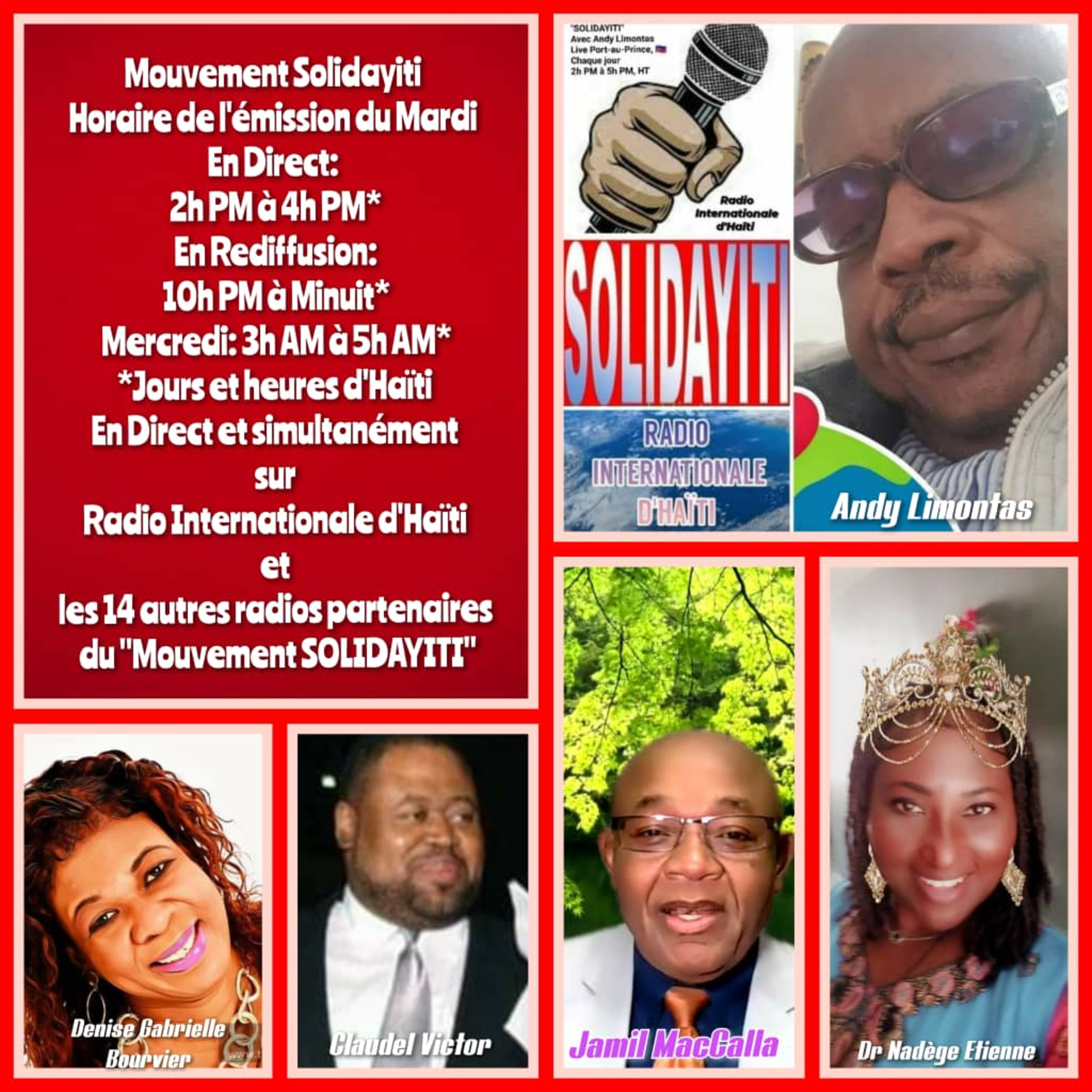 SOLIDAYITI – ANDY LIMONTAS – CHRISNETTE SAINT-GEORGES – DENISE GABRIELLE BOURVIER – CLAUDEL VICTOR - Dr KELLY DOR – REV. Dr NADEGE ETIENNE – INTERVENTION DE BABA YAW - MARDI 10 FEVRIER 2026 episode artwork