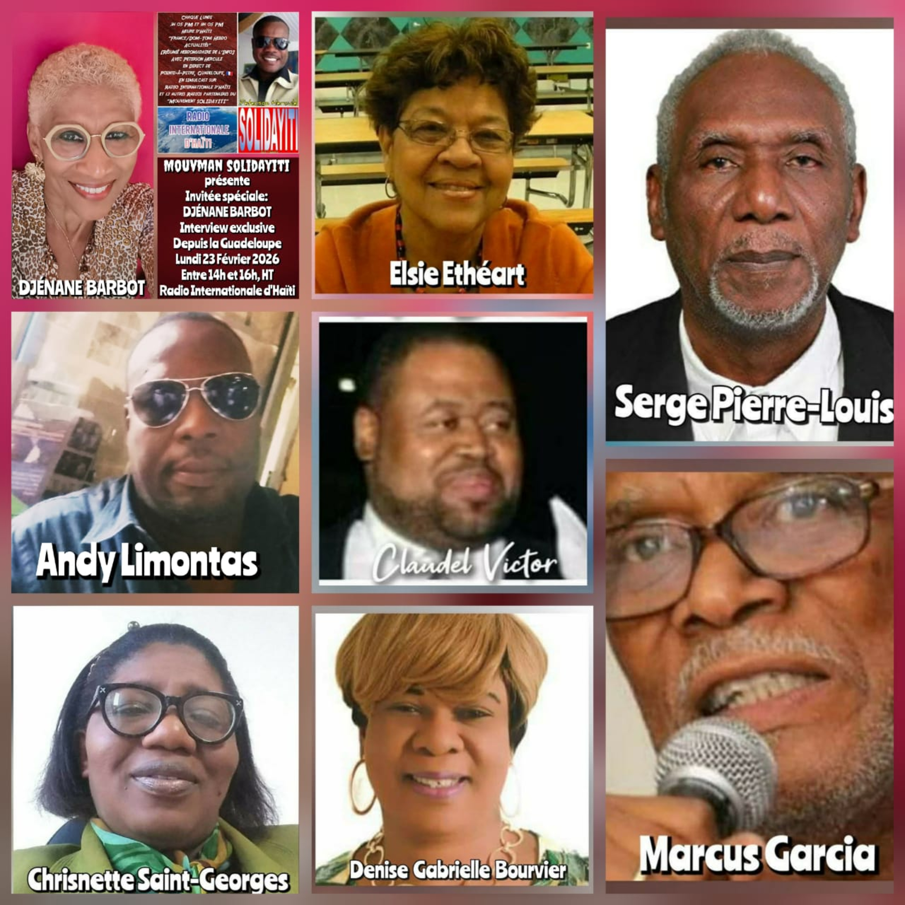 SOLIDAYITI – ANDY LIMONTAS - CHRISNETTE SAINT-GEORGES – MARCUS GARCIA – ELSIE ETHEART - DENISE GABRIELLE BOURVIER – CLAUDEL VICTOR – PETERSON HERCULE AVEC DJENANE BARBOT – LUNDI 23 FEVRIER 2026 episode artwork