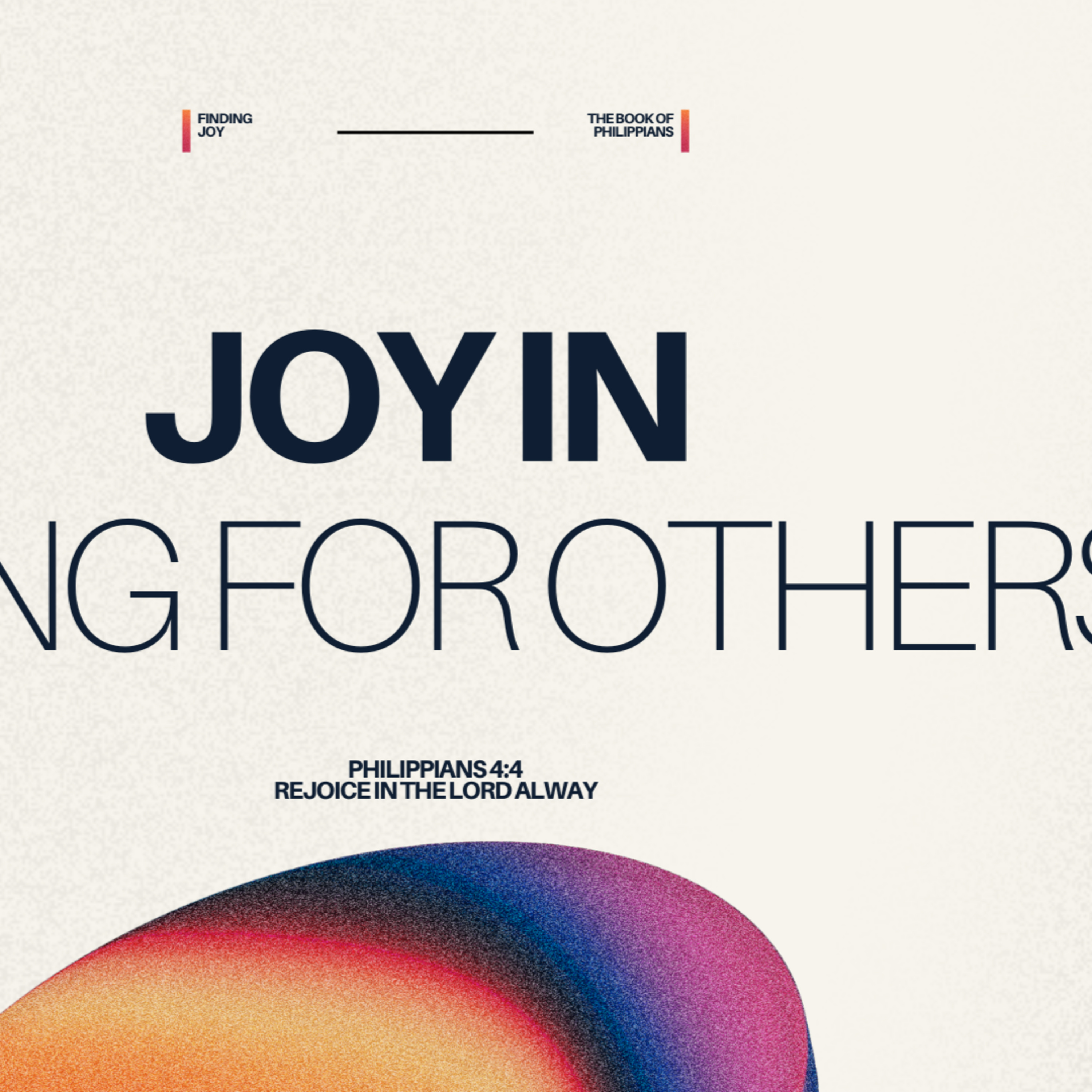 Joy In Living For Others - Philippians 1  episode artwork