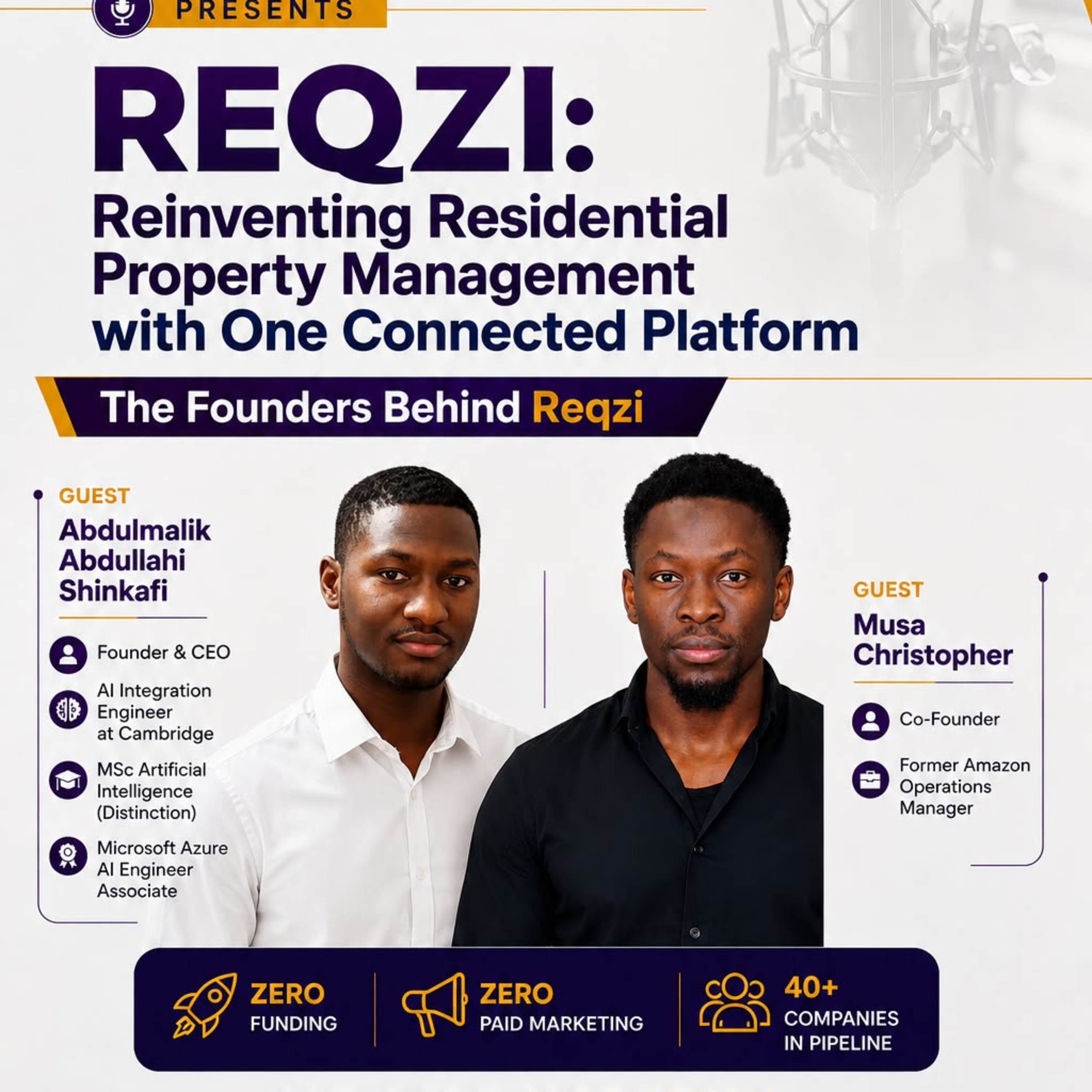 REQZI: Reinventing Residential Property Management | The Founders Behind the Platform episode artwork