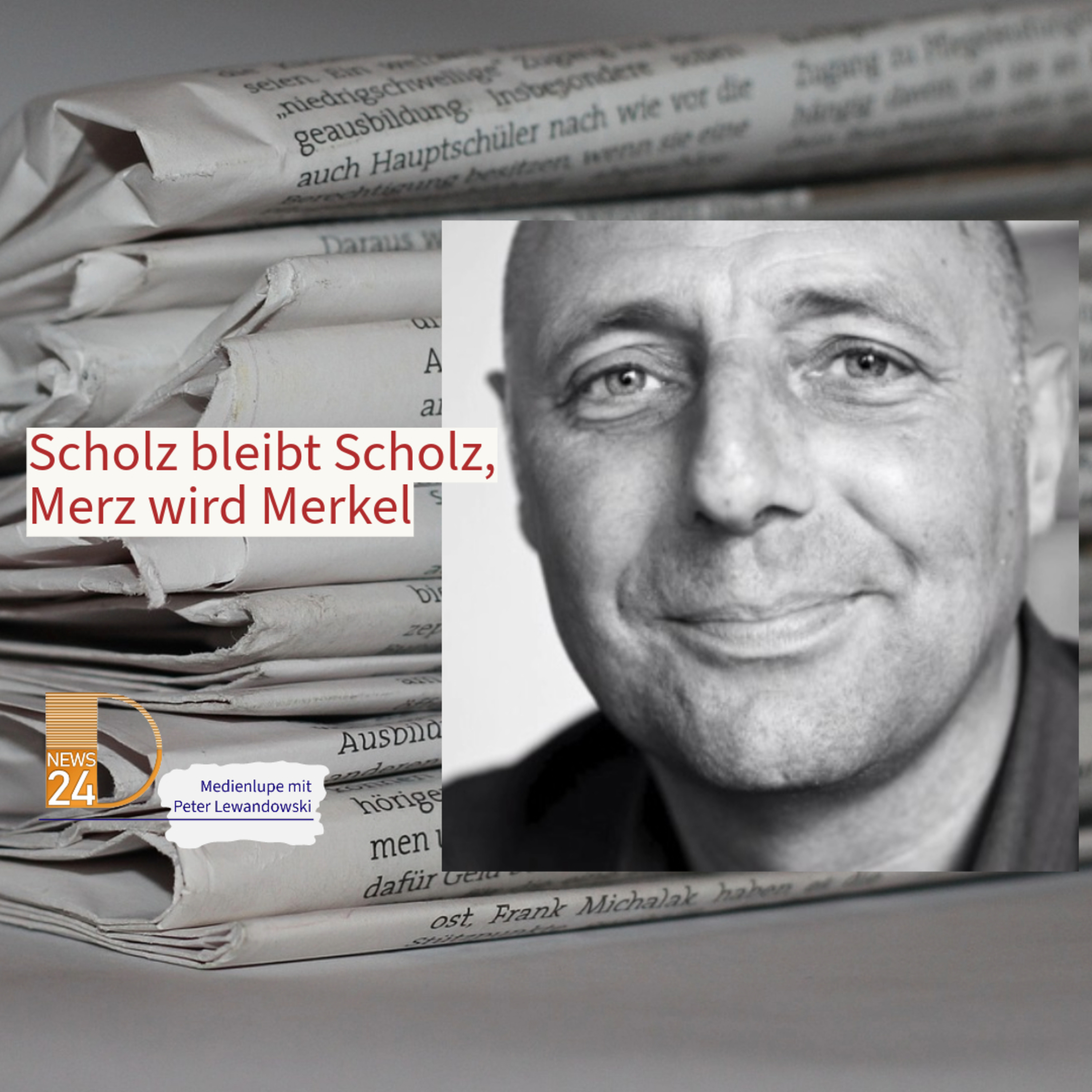 Scholz bleibt Scholz, Merz wird Merkel. Die Medienlupe mit Peter Lewandowski. episode artwork