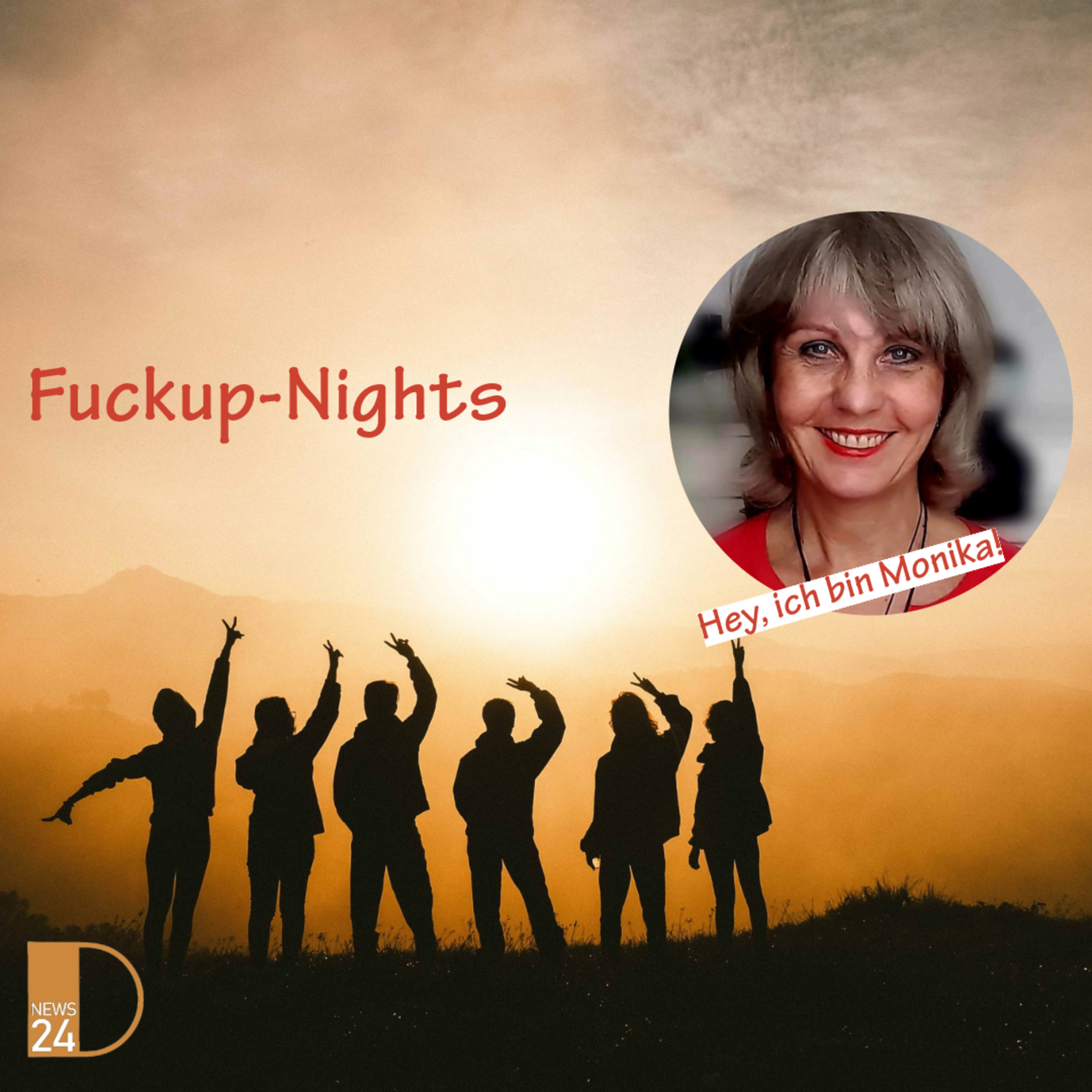 Hey - ich bin Monika! Fuckup-Nights episode artwork