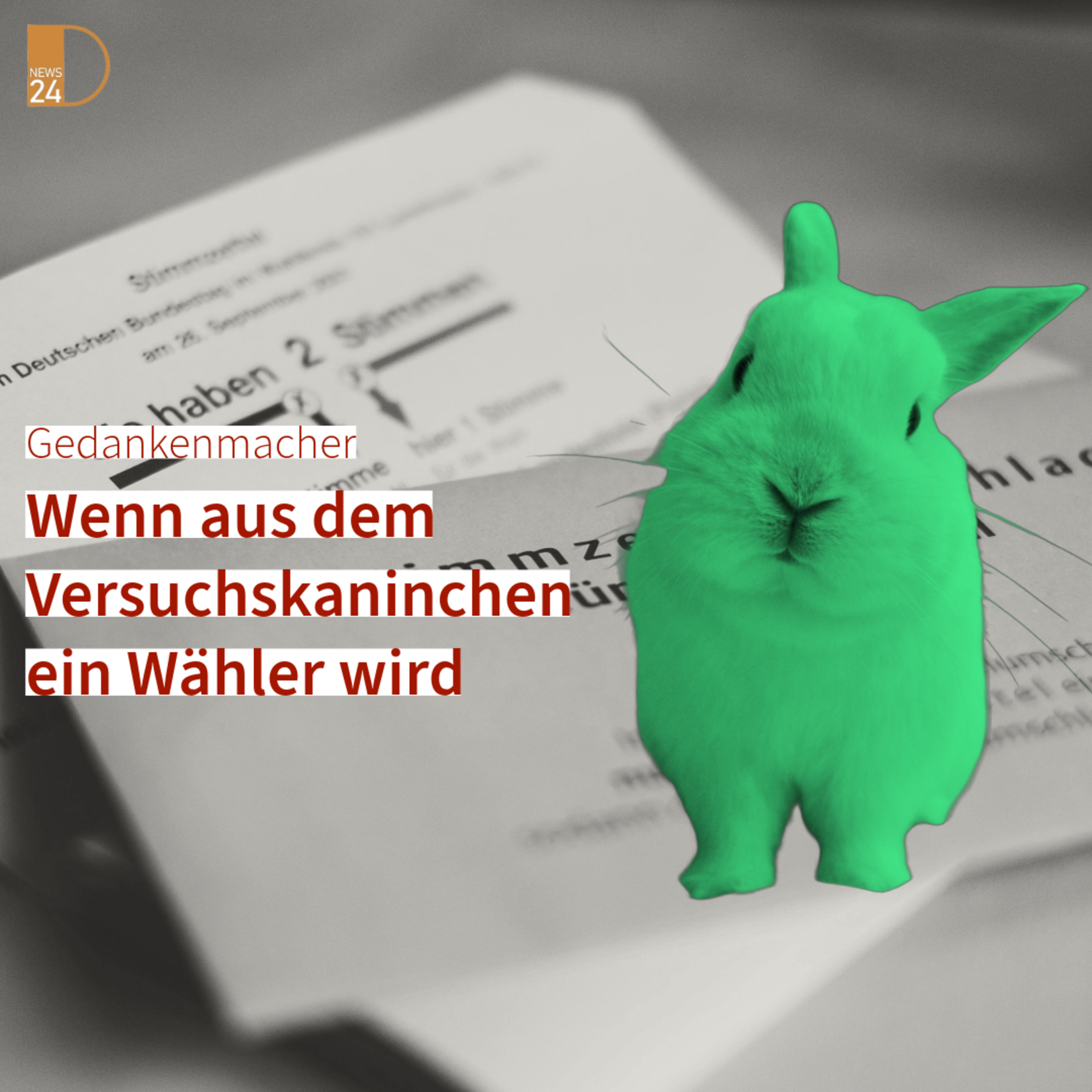Wenn aus dem Versuchskaninchen ein Wähler wird. Gedankenmacher in DNEWS24 episode artwork