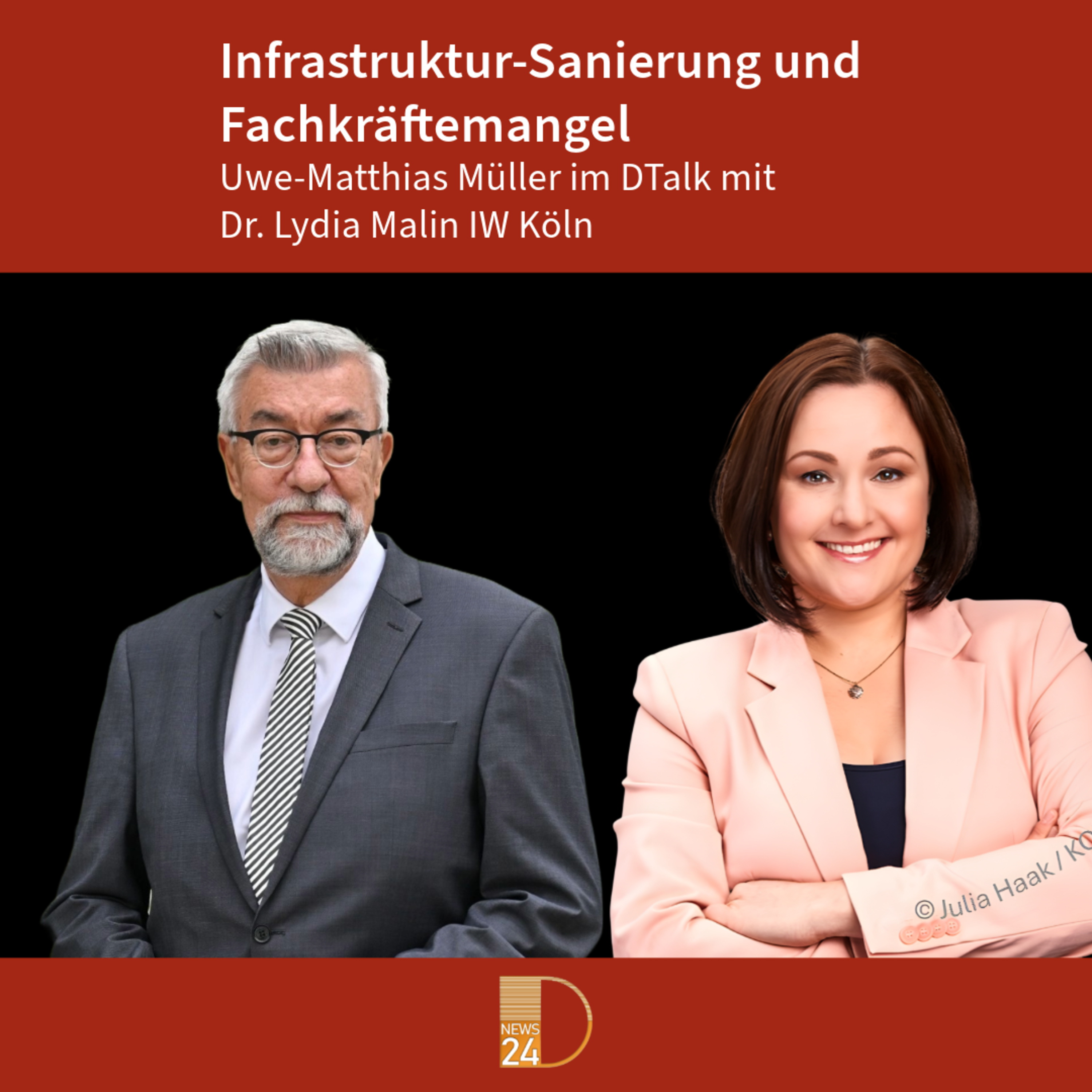 Infrastuktur-Sanierung und Fachkräftemangel. DTalk mit Dr. Lydia Malin in DNEWS24 episode artwork