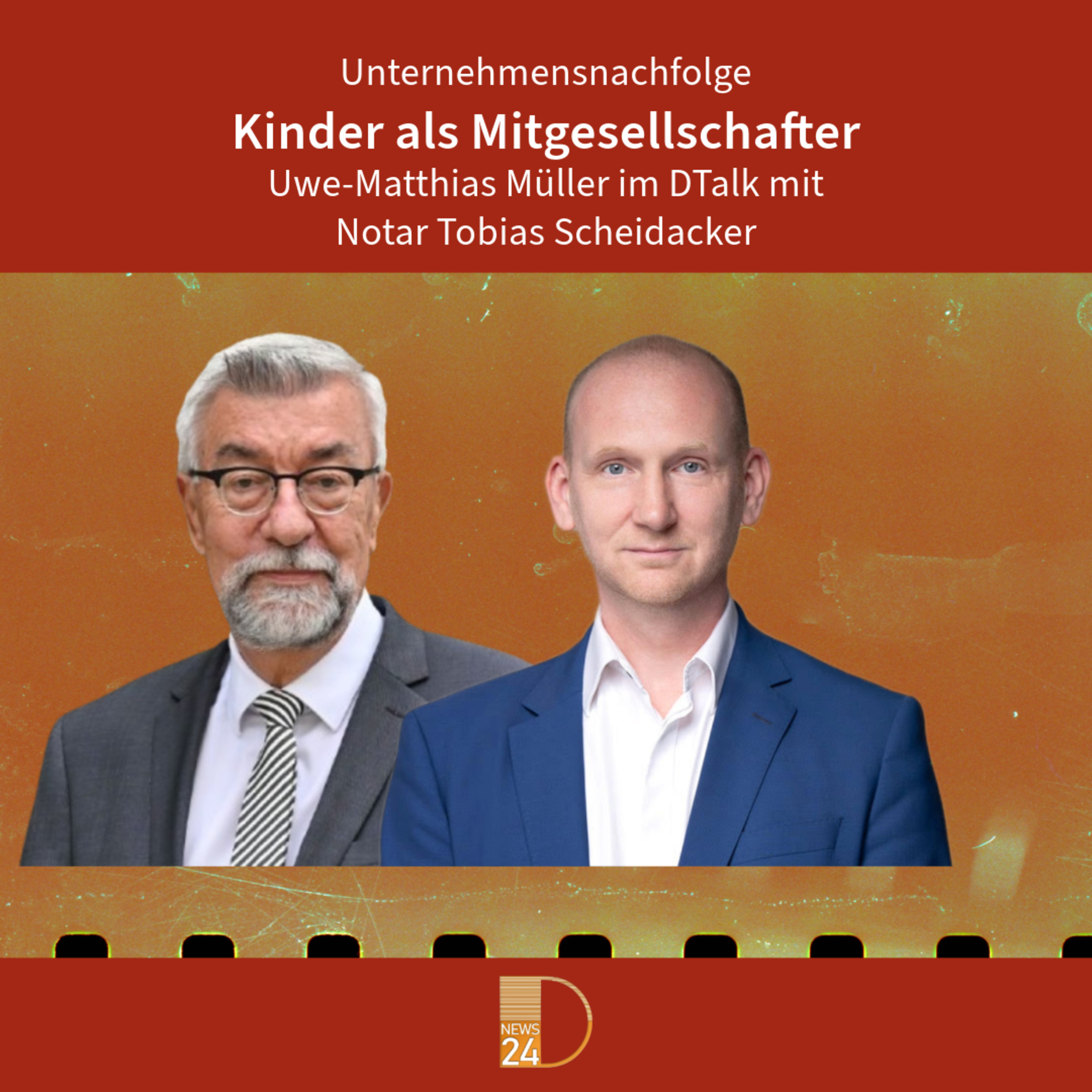Unternehmensnachfolge - Kinder als Mitgesellschafter. DTalk Notar Tobias Scheidacker episode artwork