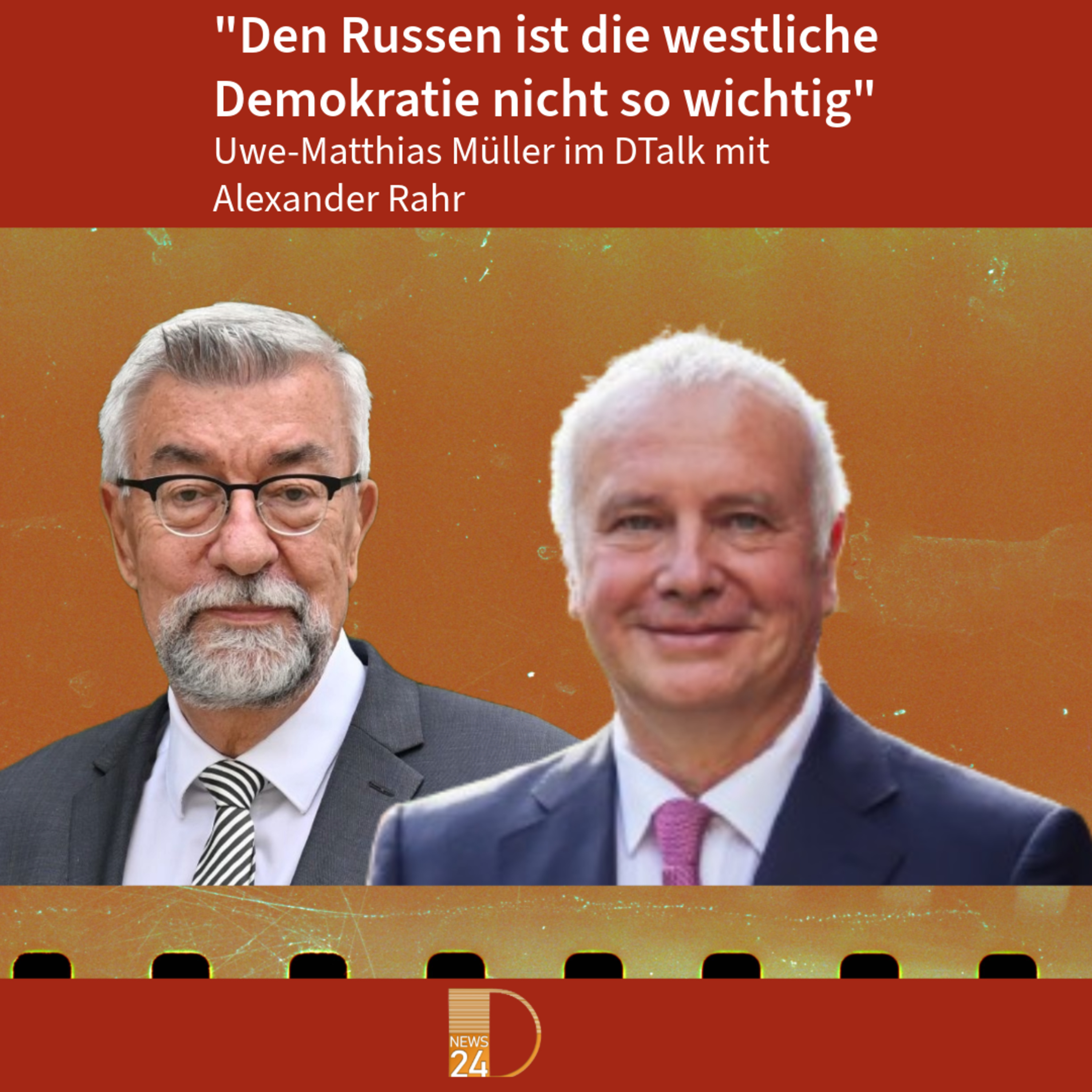 "Den Russen ist die westliche Demokratie nicht so wichtig." DTalk Alexander Rahr episode artwork