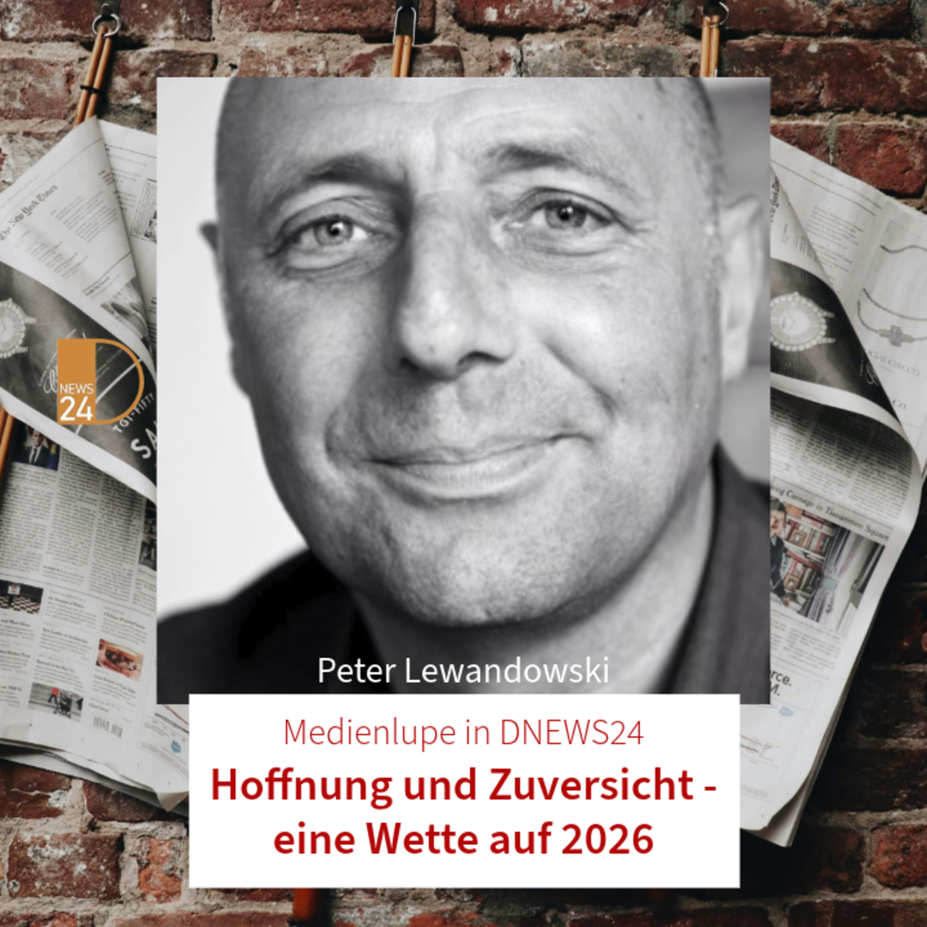 Hoffnung und Zuversicht - eine Wette auf 2026. Medienlupe mit Peter Lewandowski in DNEWS24 episode artwork