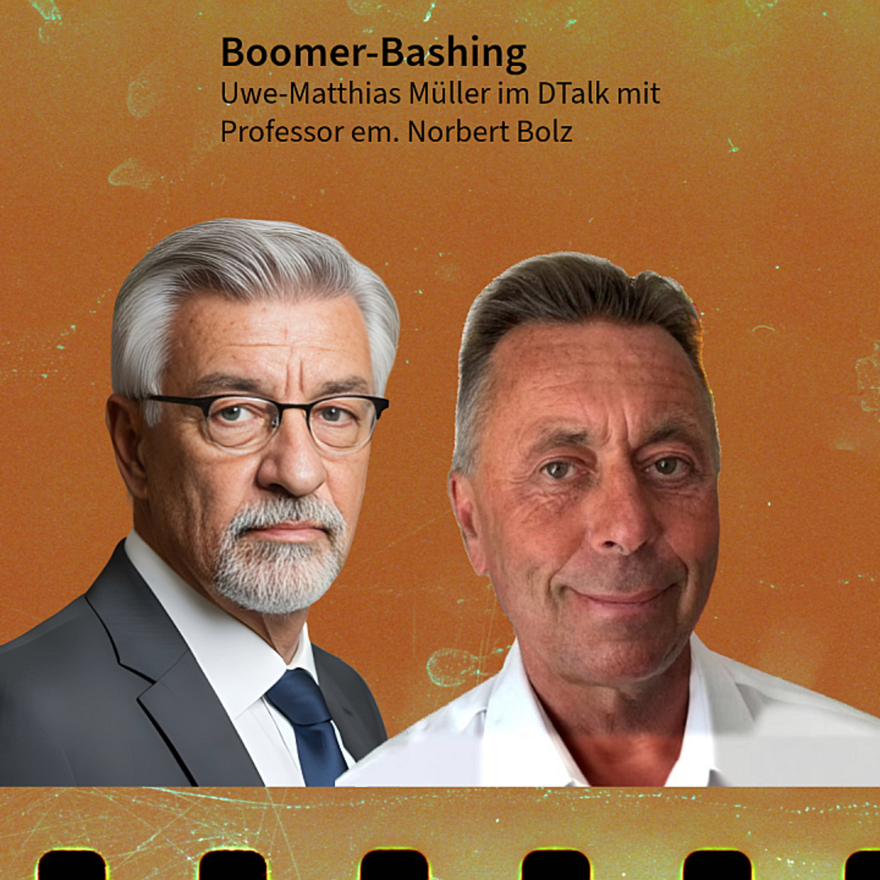 Boomer Bashing. DTalk Norbert Bolz episode artwork
