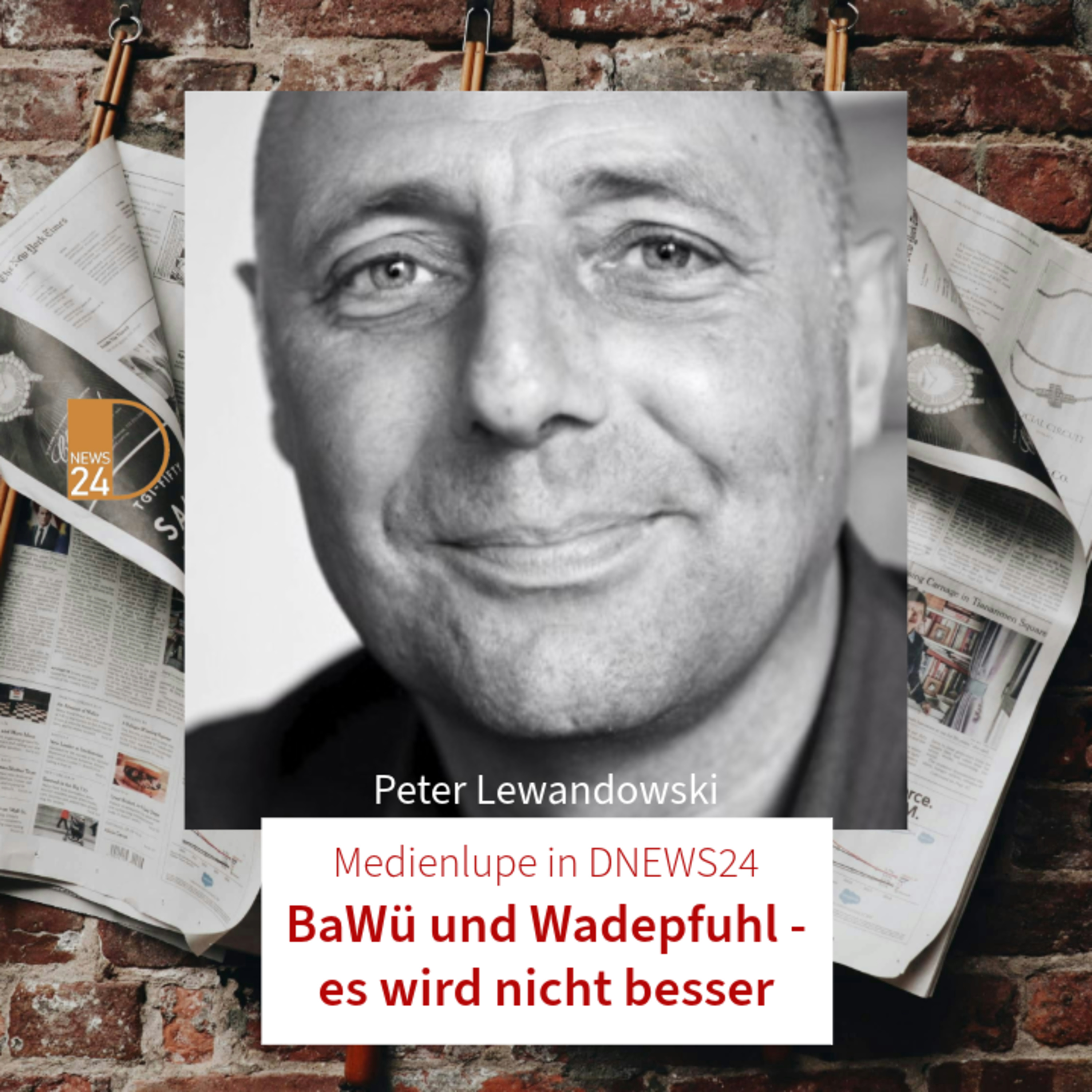 BaWü und Wadepfuhl - es wird nicht besser. Medienlupe mit Peter Lewandowski in DNEWS24 episode artwork