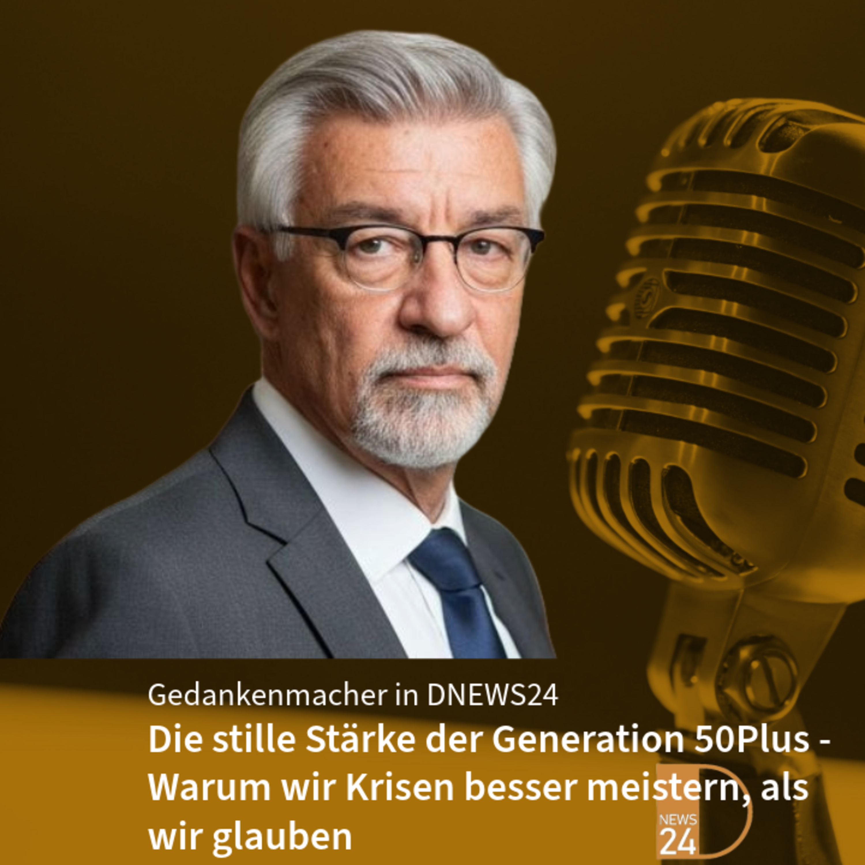 Die stille Stärke der Generation 50Plus - Warum wir Krisen besser meistern, als wir glauben. Gedankenmacher in DNEWS24 episode artwork