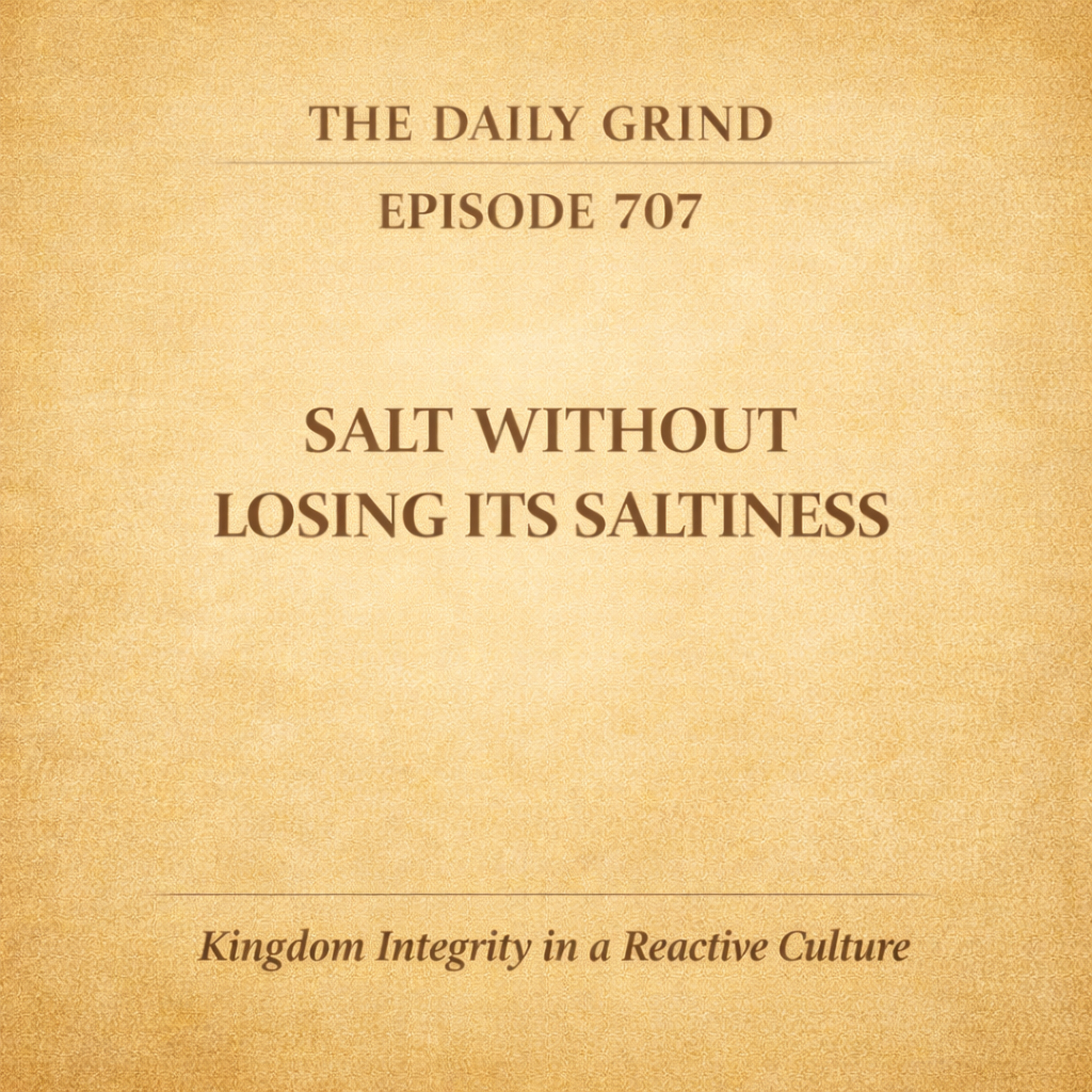 707 Salt Without Losing Its Saltiness