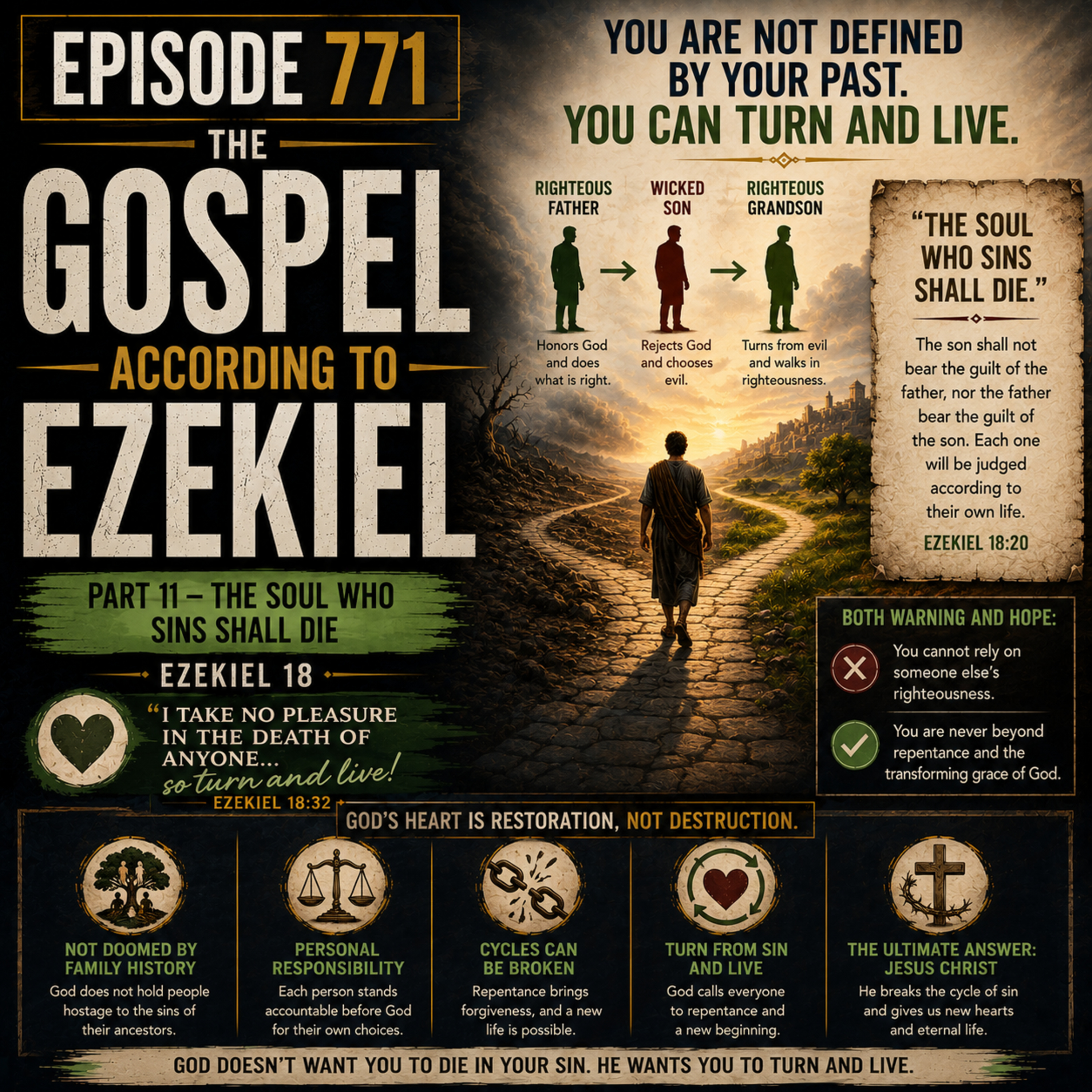 771 The Soul Who Sins Shall Die Ezekiel 18 (The Gospel According to Ezekiel Part 11)
