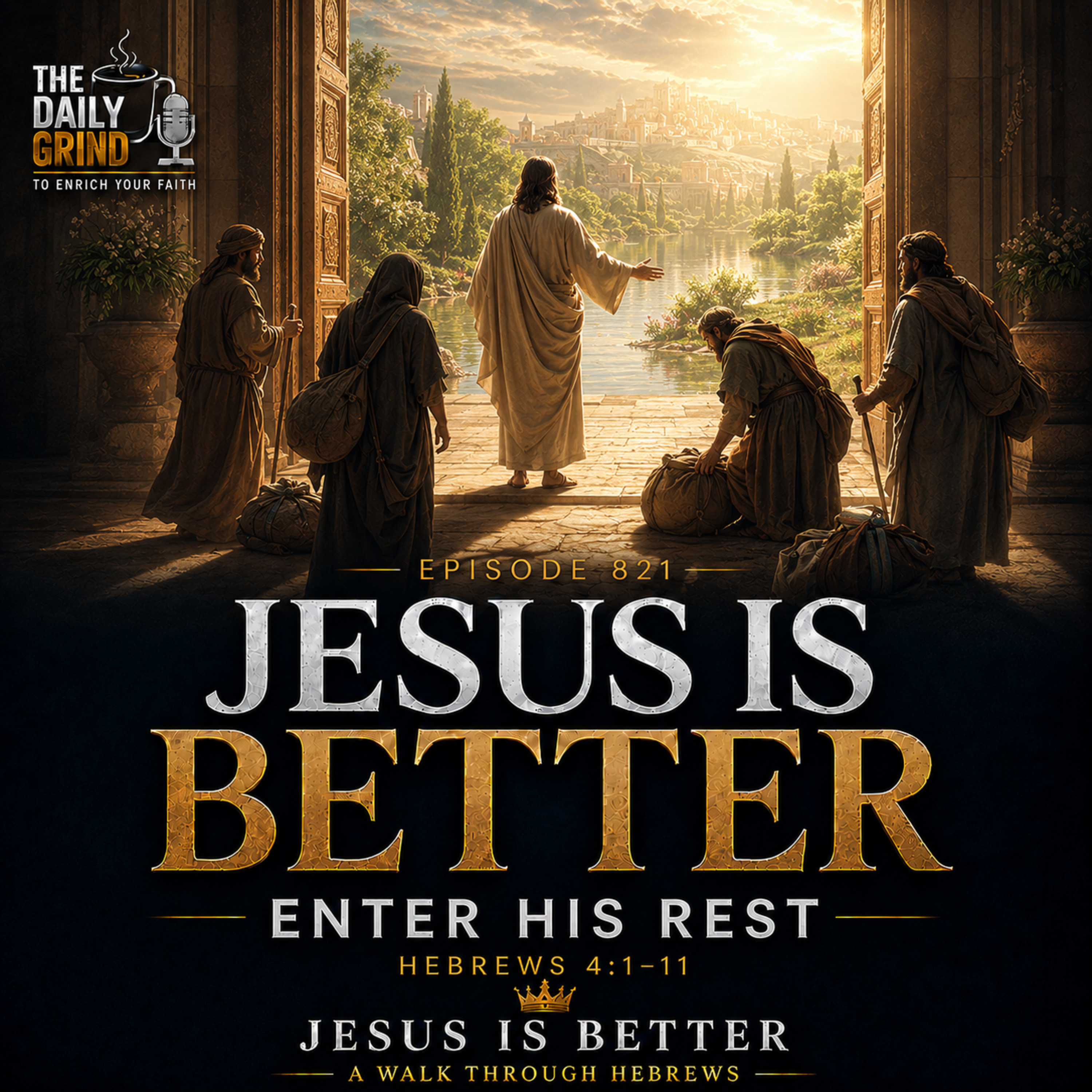 821 — Enter His Rest Hebrews 4:1–11 Jesus Is Better — Part 7 episode artwork