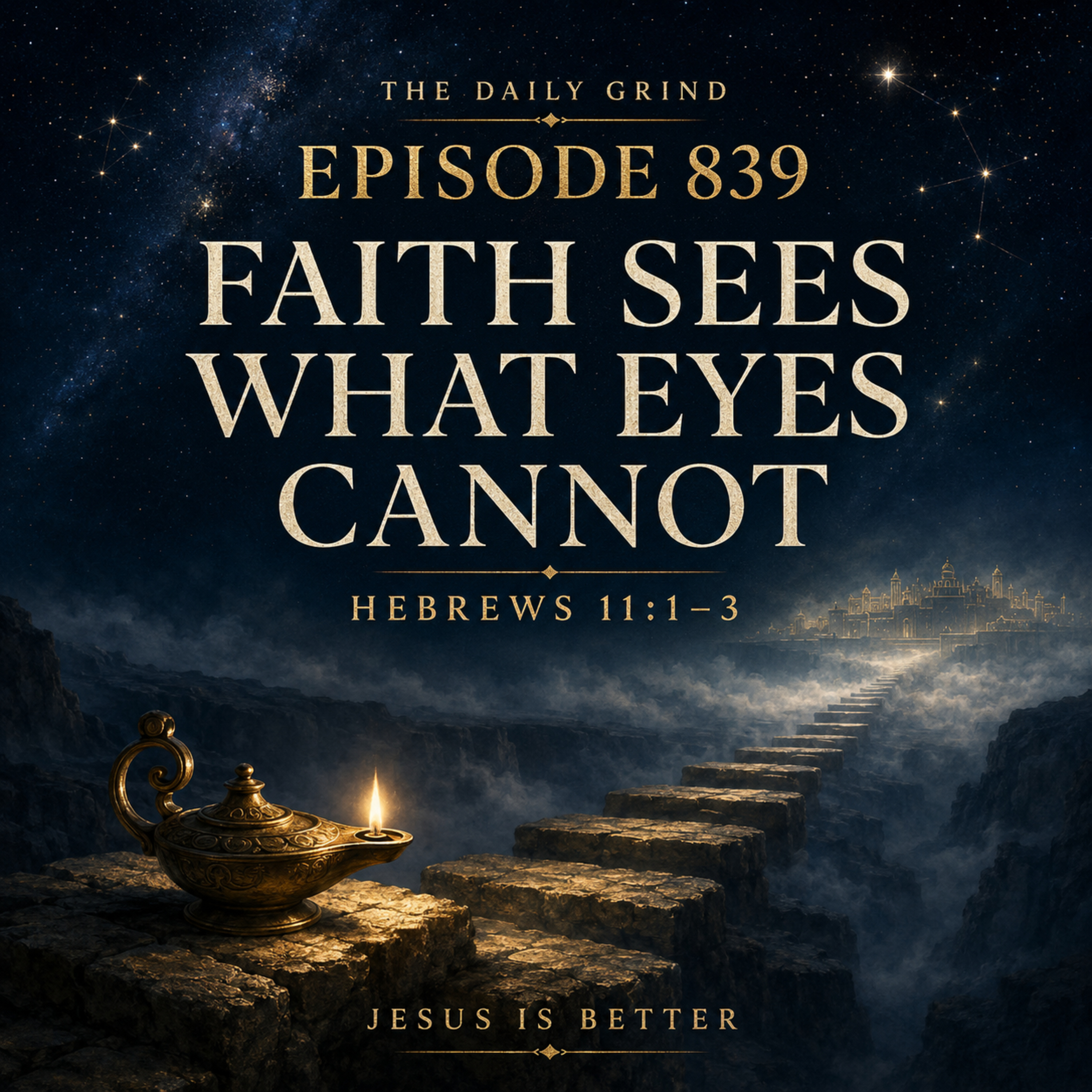 839 Faith Sees What Eyes Cannot Hebrews 11:1–3 (Jesus Is Better, Part 26) episode artwork