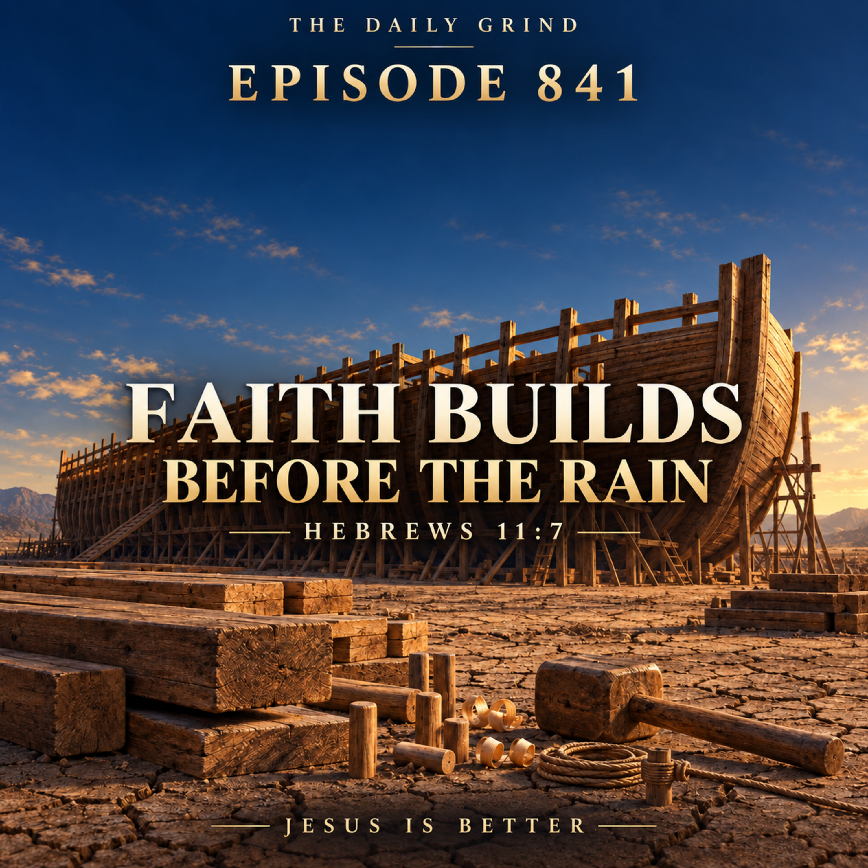 841 Faith Builds Before the Rain Hebrews 11:7 (Jesus Is Better, Part 28) episode artwork