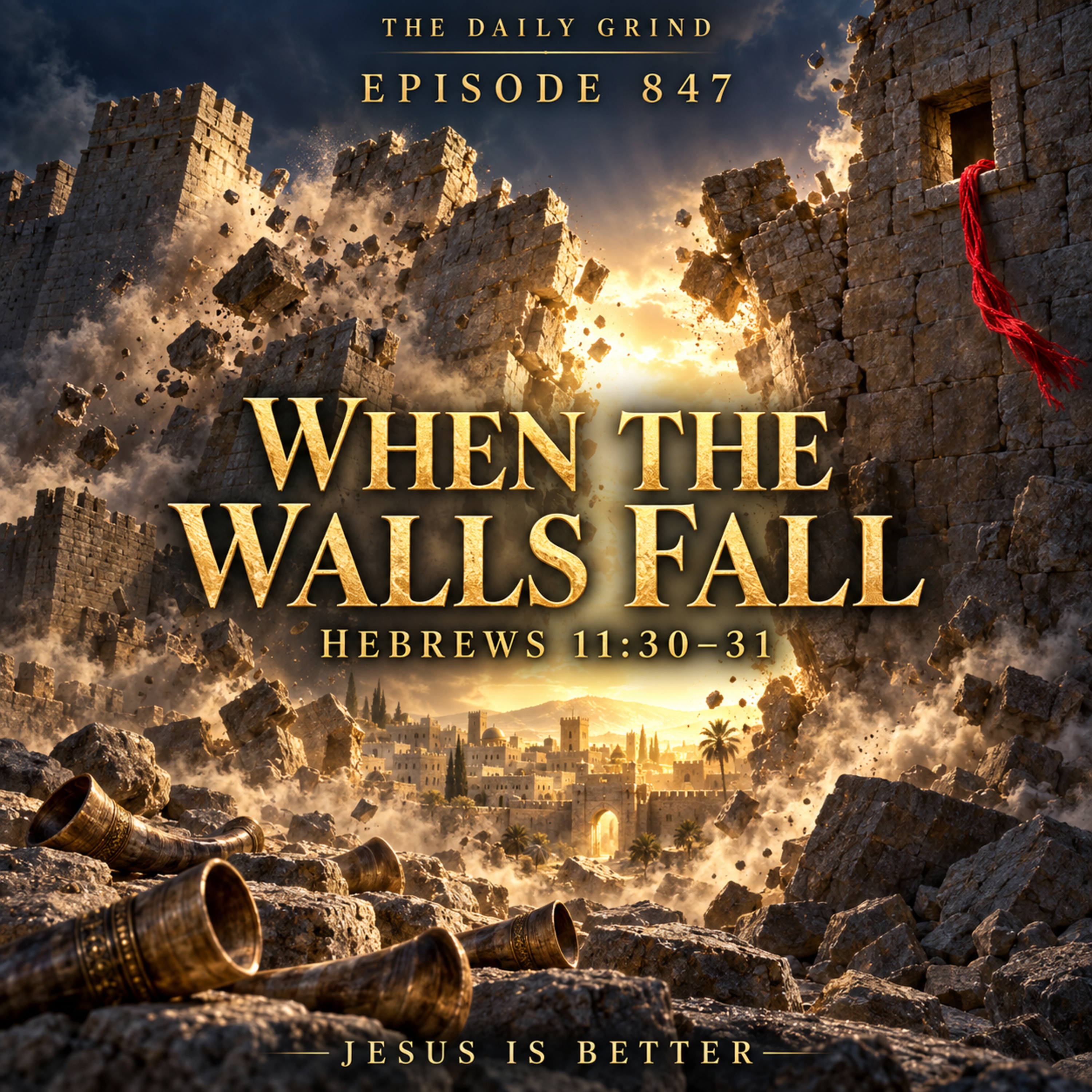 847 When the Walls Fall Hebrews 11:30–31 (Jesus Is Better, Part 34) episode artwork