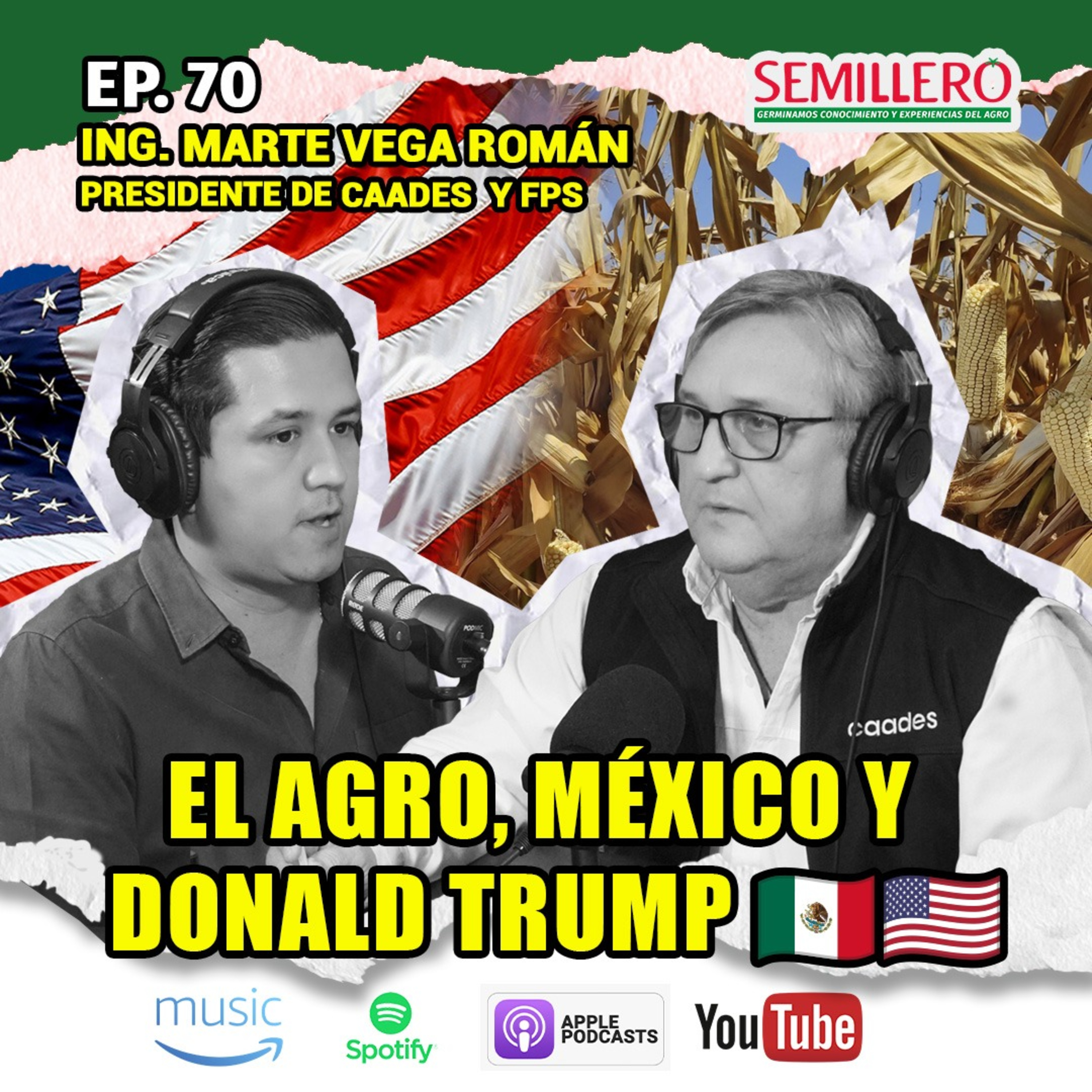 EP. 70 El AGRO, México y Donald Trump | Ing. Marte Vega Román episode artwork