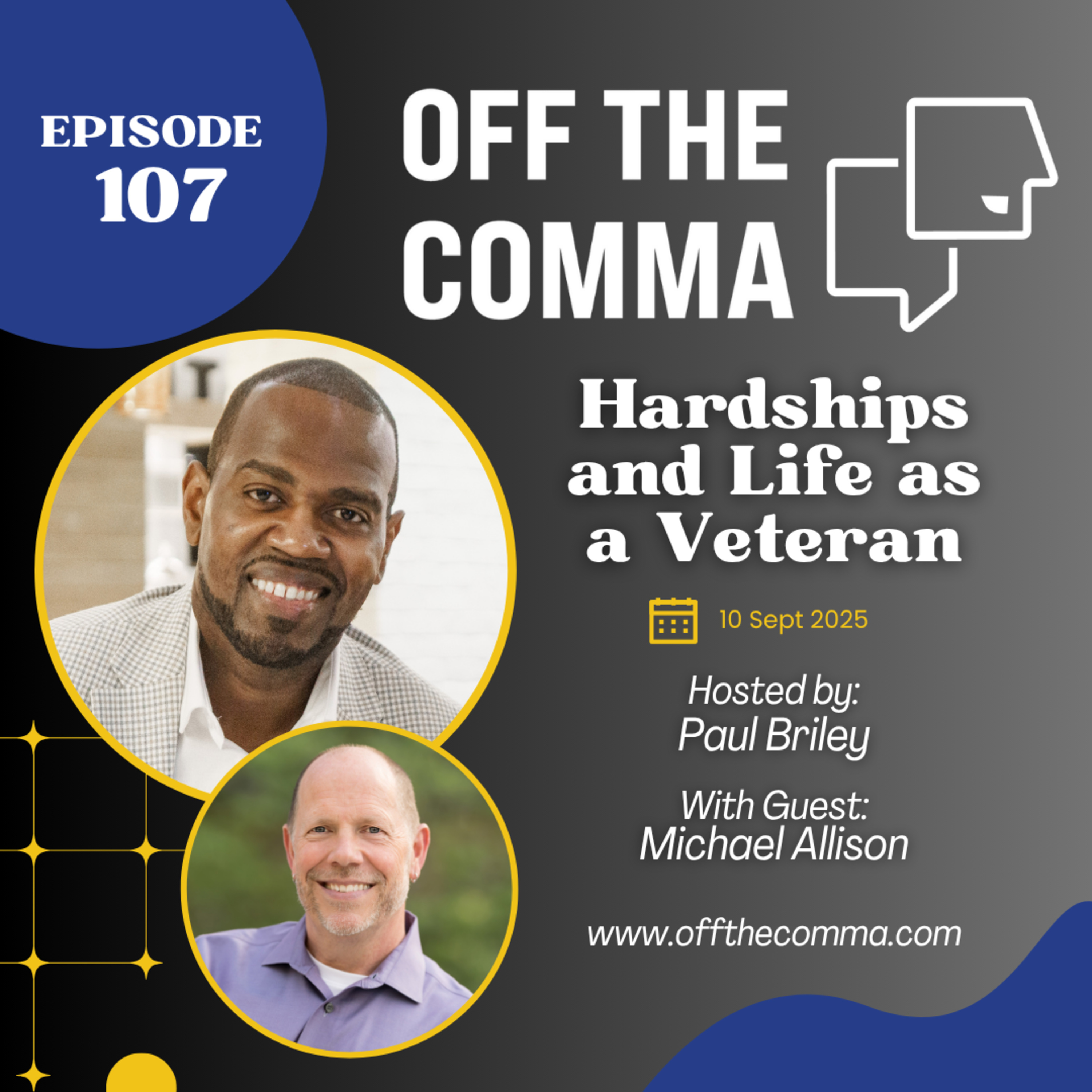 #107 Hardships and Life as a Veteran with Michael Allison episode artwork