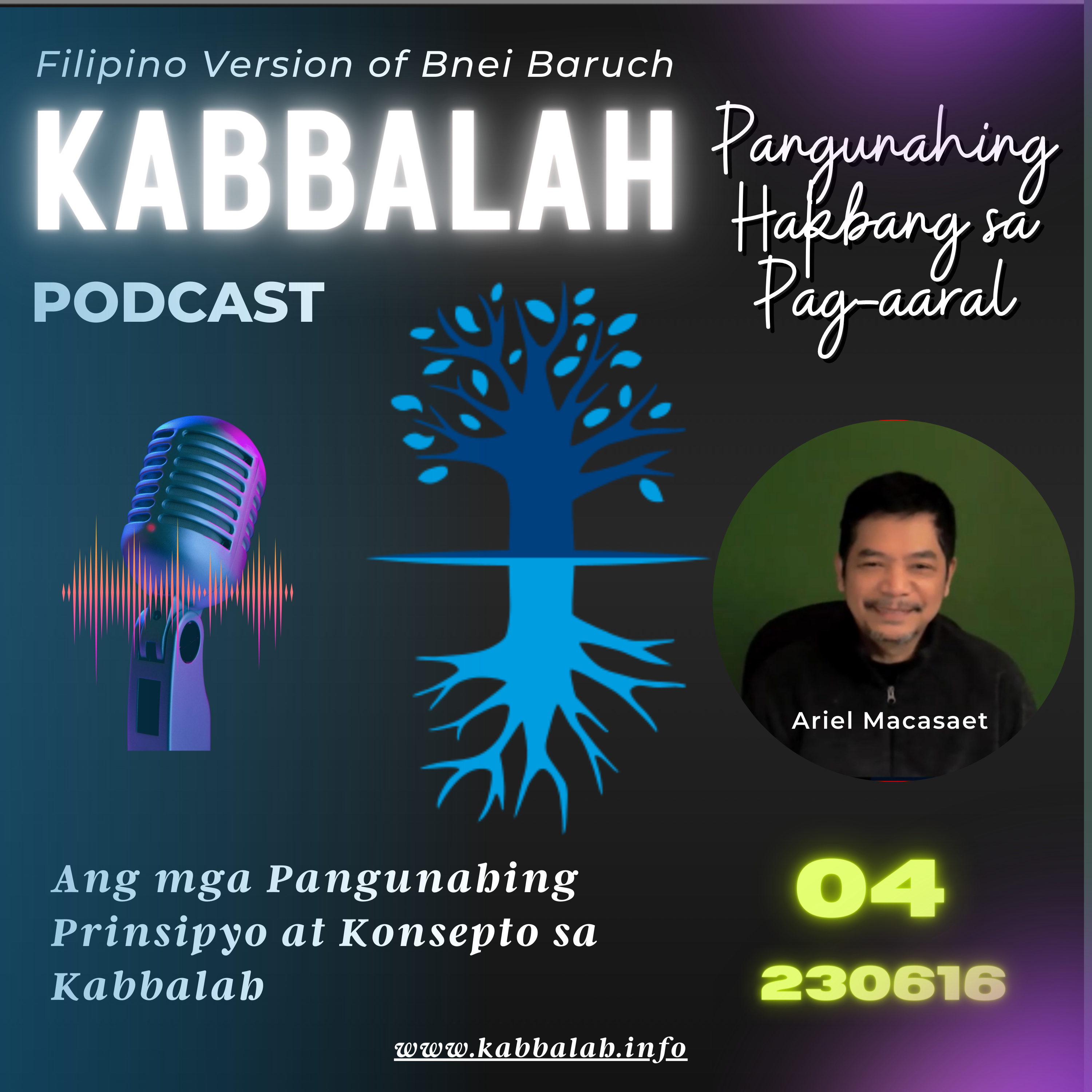 Episode 4-"Mga Pangunahing Prinsipyo At Konsepto Sa Kabbalah" episode artwork