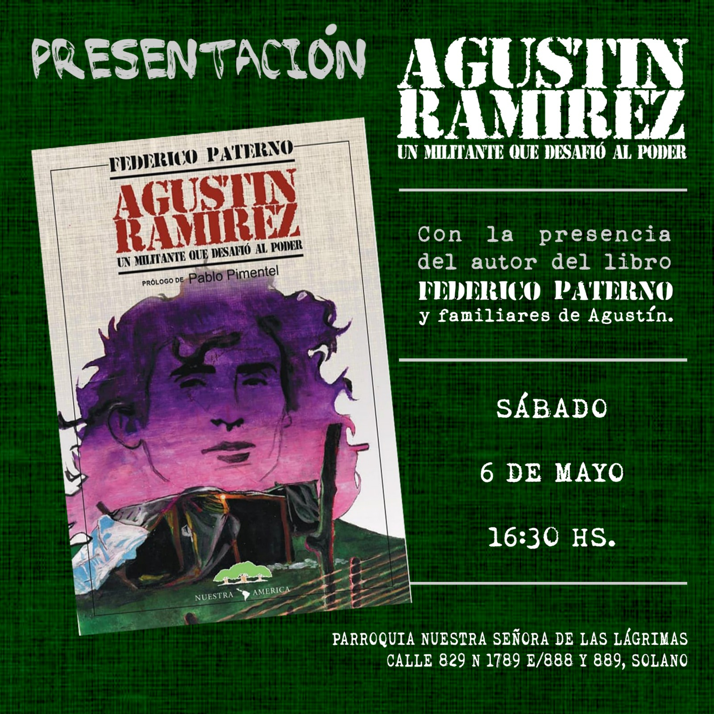 Federico Paternó: "El libro busca visibilizar la causa de Agustín Ramírez" episode artwork