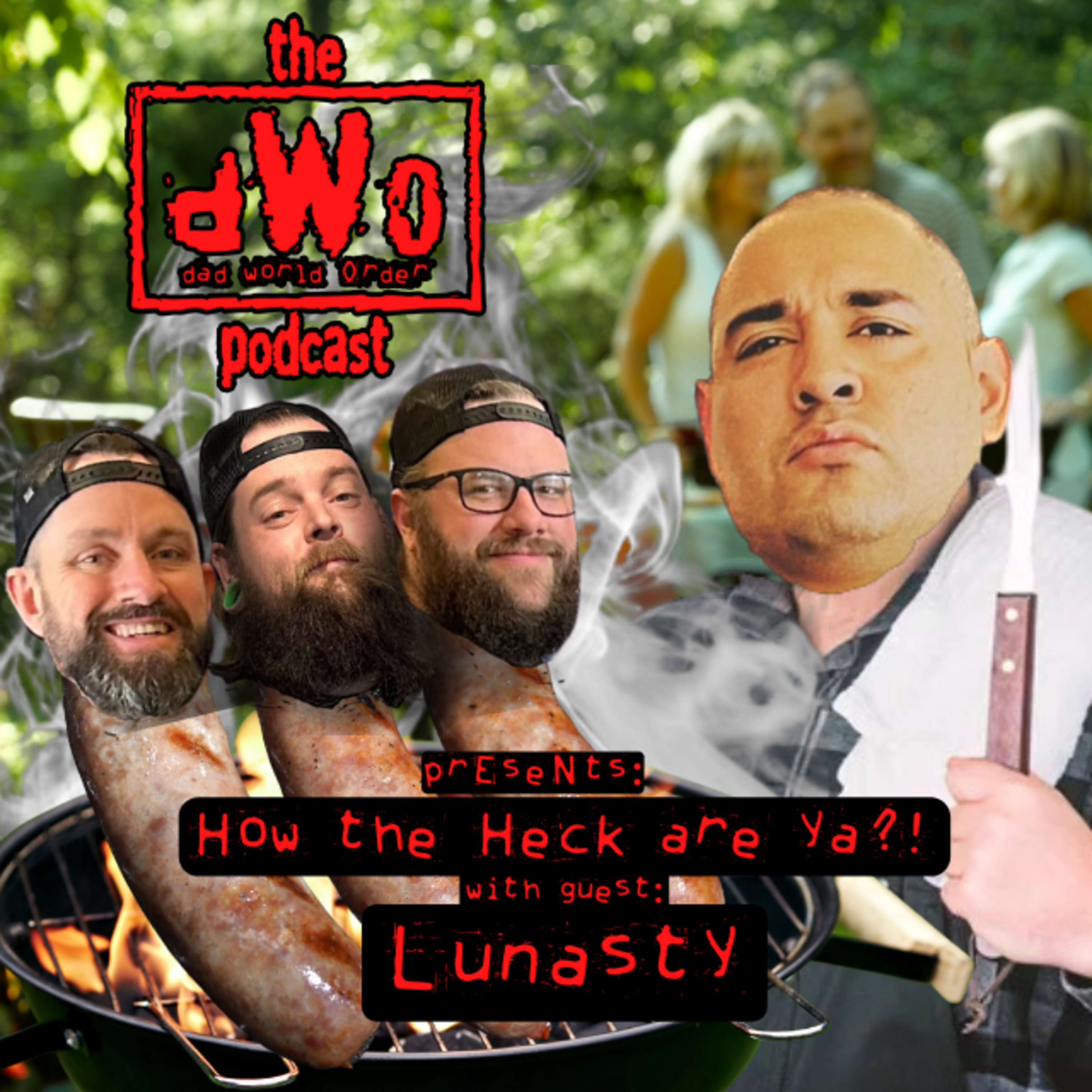How the Heck are Ya?! with guest Wal-Mark's Lunasty episode artwork