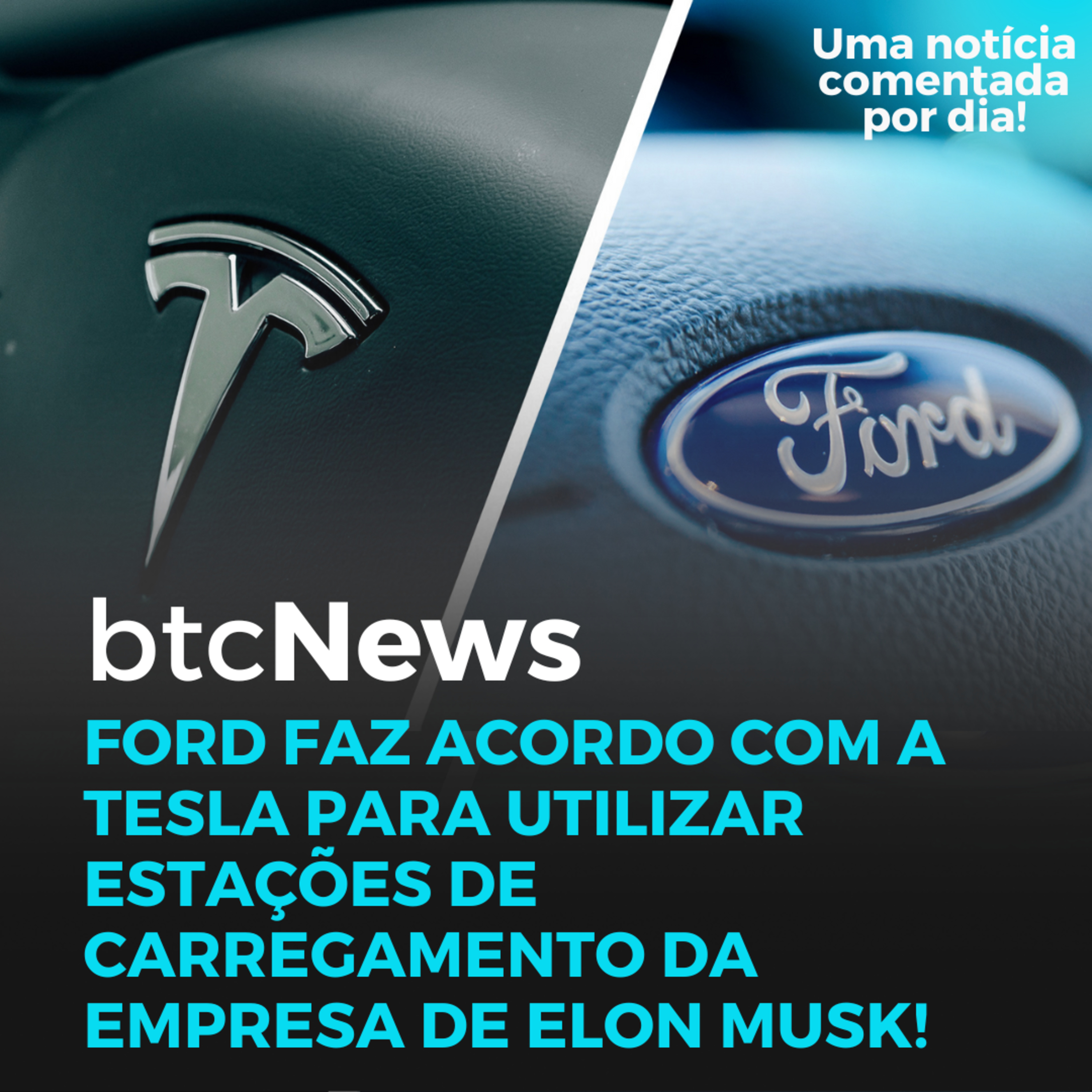 BTC News | Ford faz acordo com a Tesla para utilizar suas estações de carregamento! episode artwork