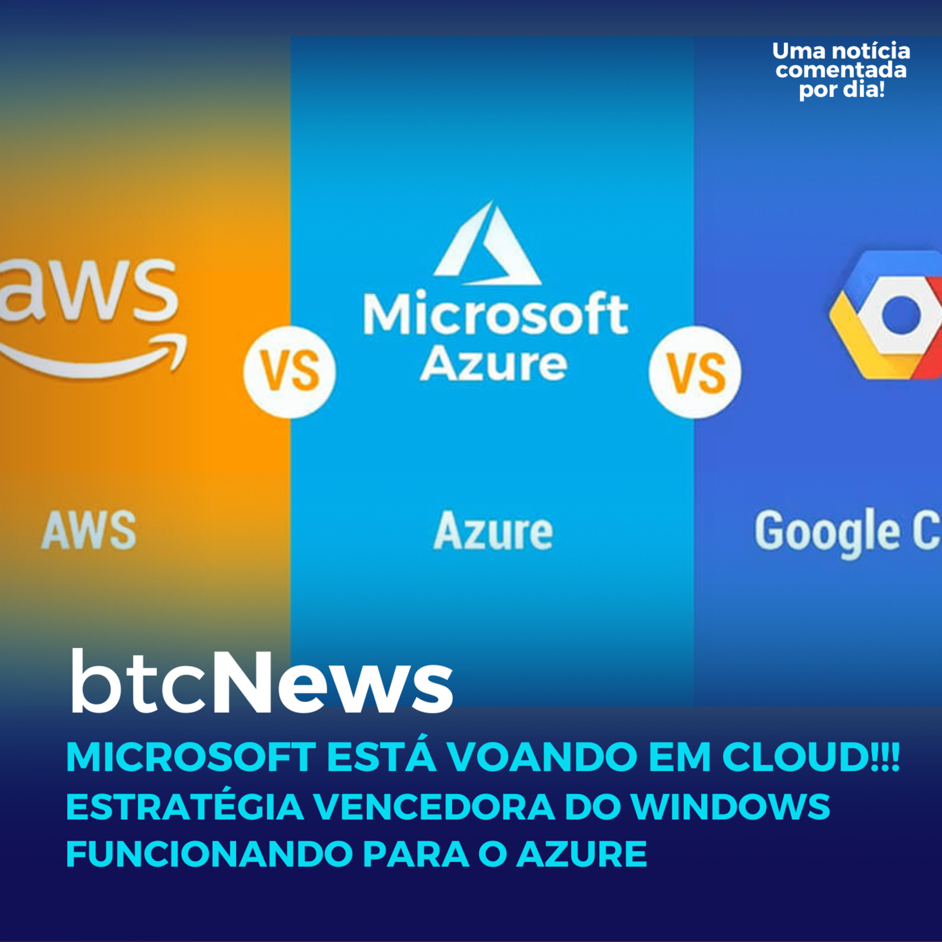 BTC News | Microsoft está voando em Cloud! Estratégia vencedora do Windows funcionando para o Azure! episode artwork